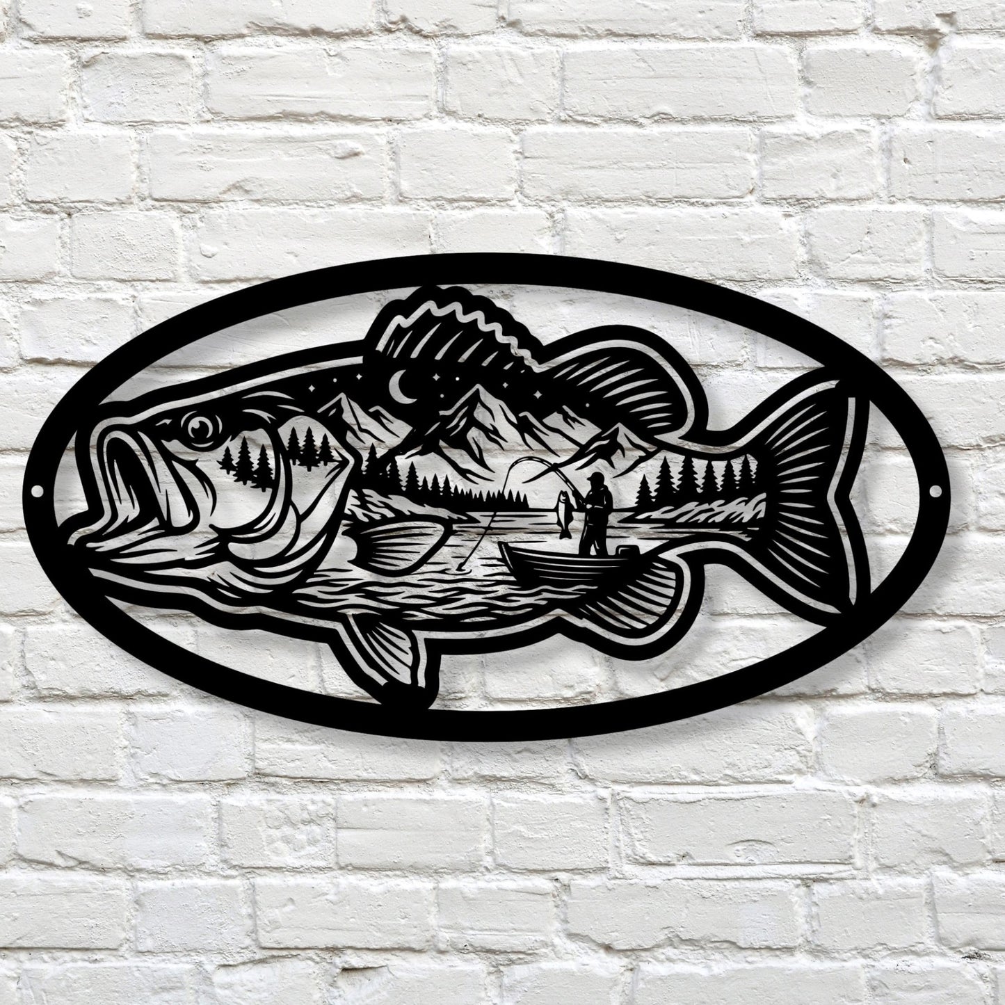 Fishing Cabin Decor, Metal Lake Sign, Lake House Wall Decor, Fisherman Gift, Rustic Outdoor Art, Personalized River House Metal Decor