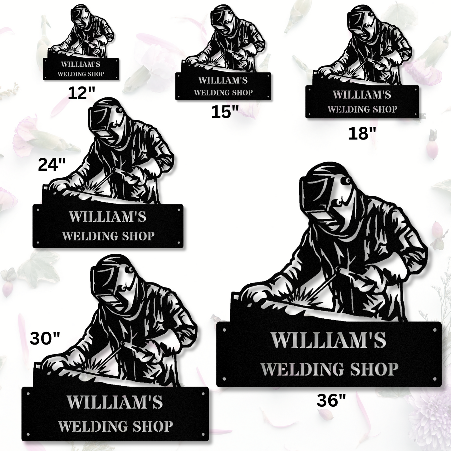 Custom Welding Metal Sign, Personalized Welder Wall Art, Steel Welding Sign, Workshop Decor, Gift for Welders, Industrial Art