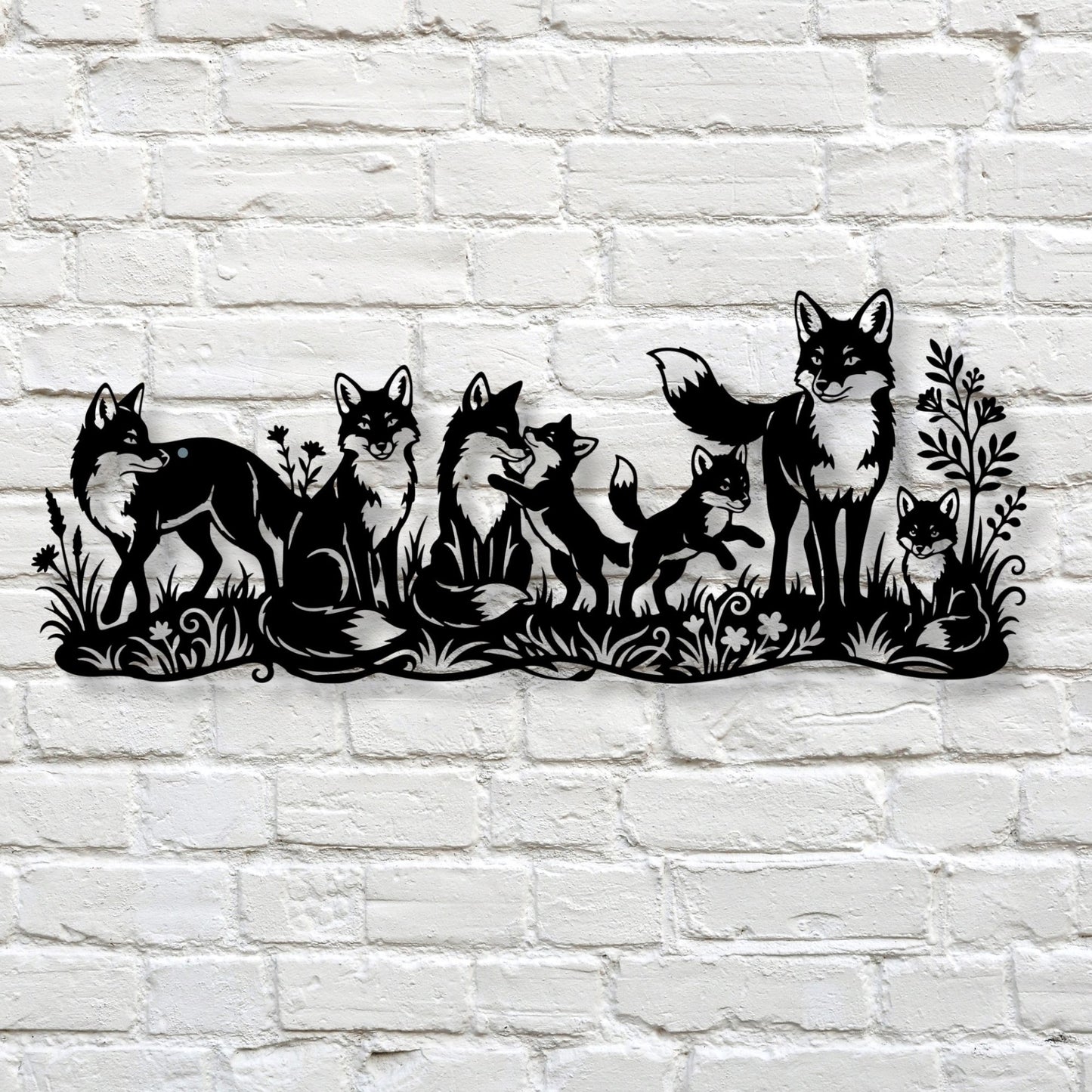 Fox Family Wall Art, Fox Wall Decor, Woodland Nursery Art, Fox Print, Animal Wall Art, Forest Decor, Fox Poster, Woodland Art Print