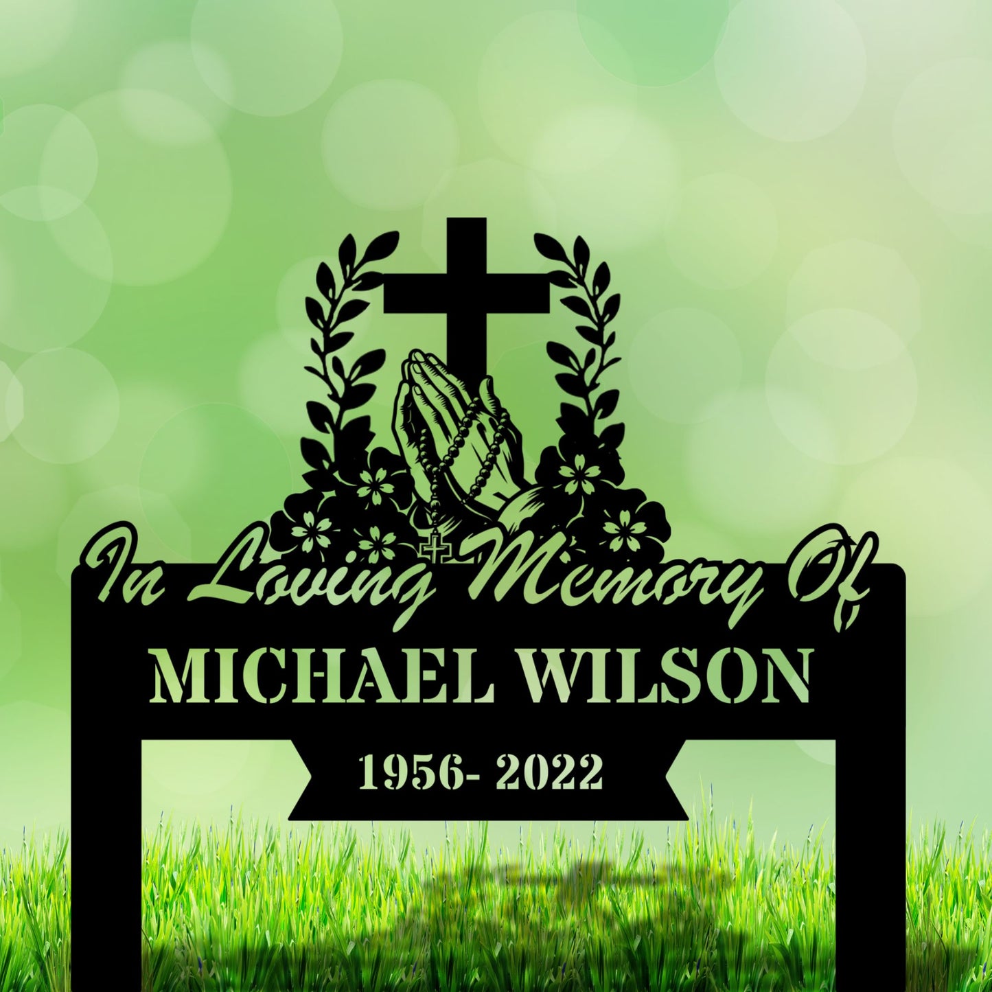 Personalized Memorial Plaque, Custom Grave Marker Metal Sign, In Loving Memory Sign, Remembrance Sign, Sympathy Gift