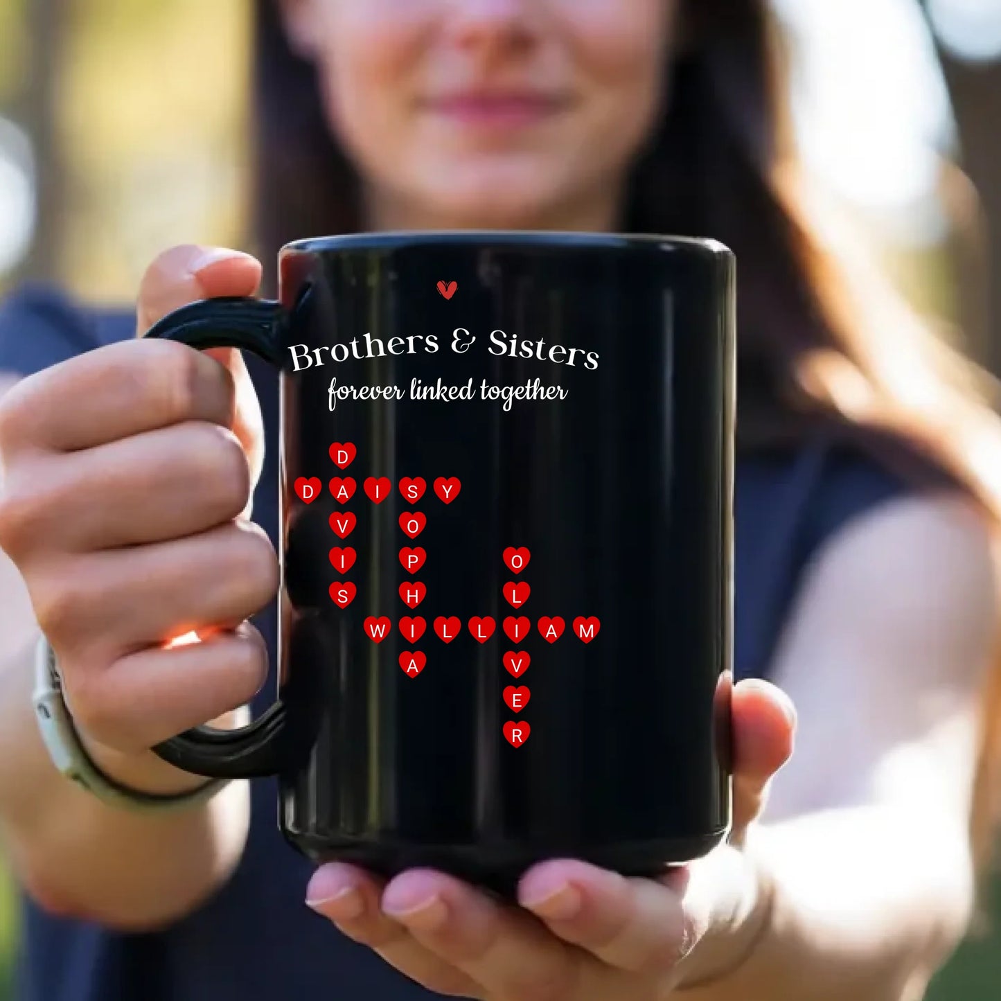 15oz Black Ceramic Mug Left Handle 1