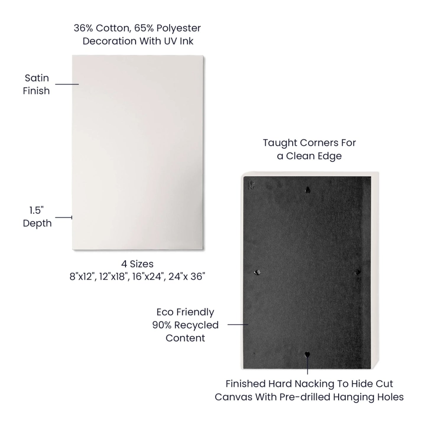 Gallery Wrapped Canvas_20x30 Portrairt Spec Image