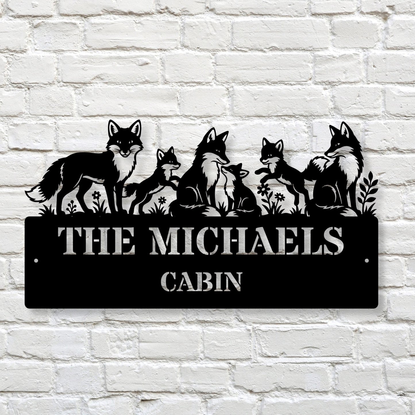 Fox Custom Metal Wall Art, Fox Wall Decor, Wildlife Metal Art, Animal Wall Hanging, Rustic Fox Decor, Farmhouse Wall Art, Fox Gift