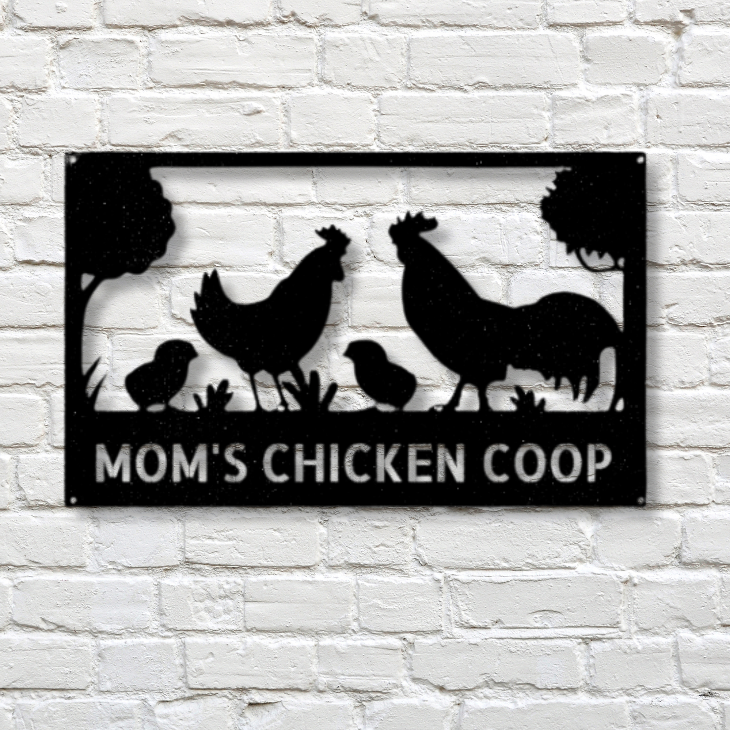 Custom Hen House Metal Sign, Personalized Hen House Name Metal Sign, Farmhouse Décor For Farmer Mom, Poultry Farm Hangings.