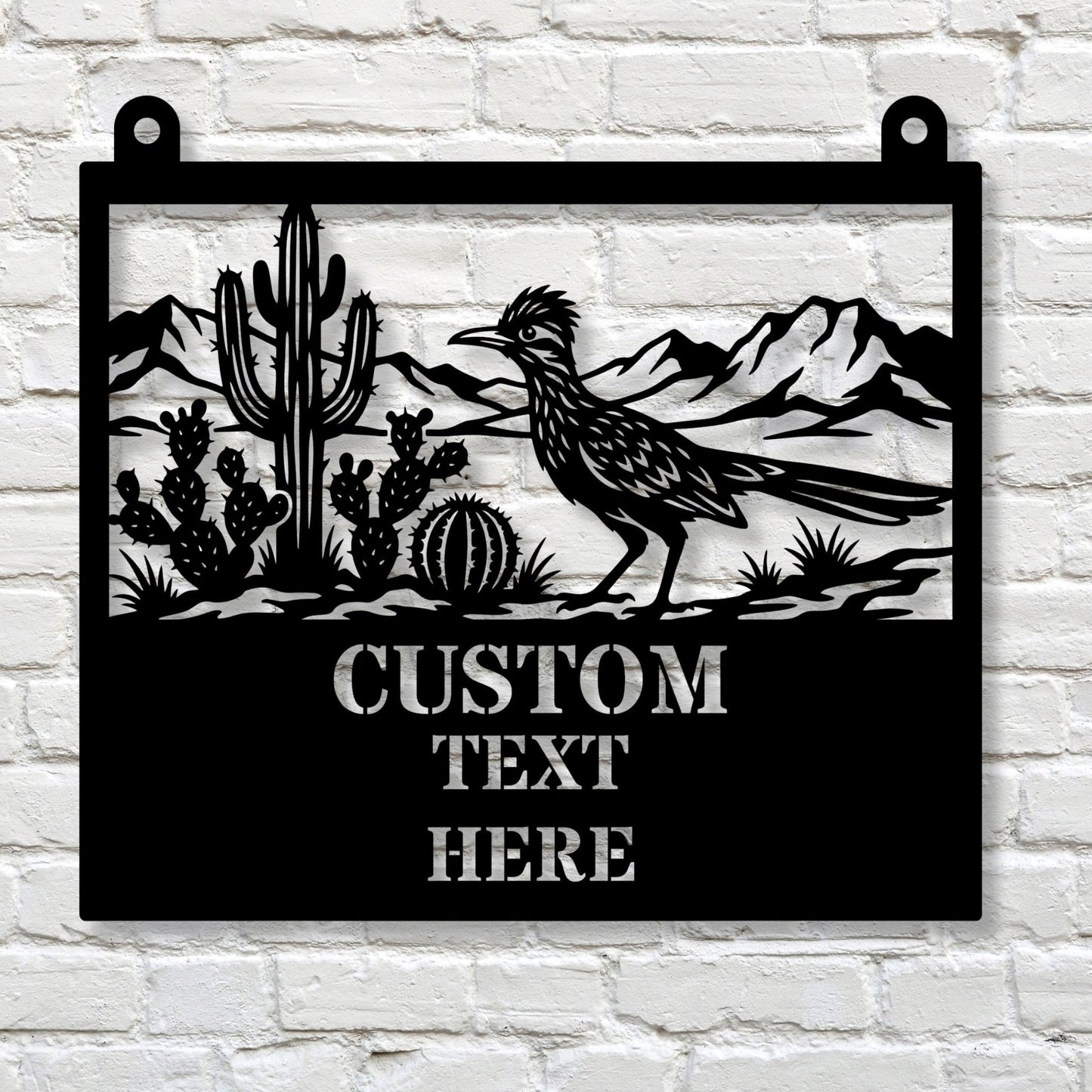 Custom Address Number Plate, Personalized Roadrunner Metal Sign, Desert Home Decor, Southwest Porch Sign, Yard Name Sign, New Mexico Gift