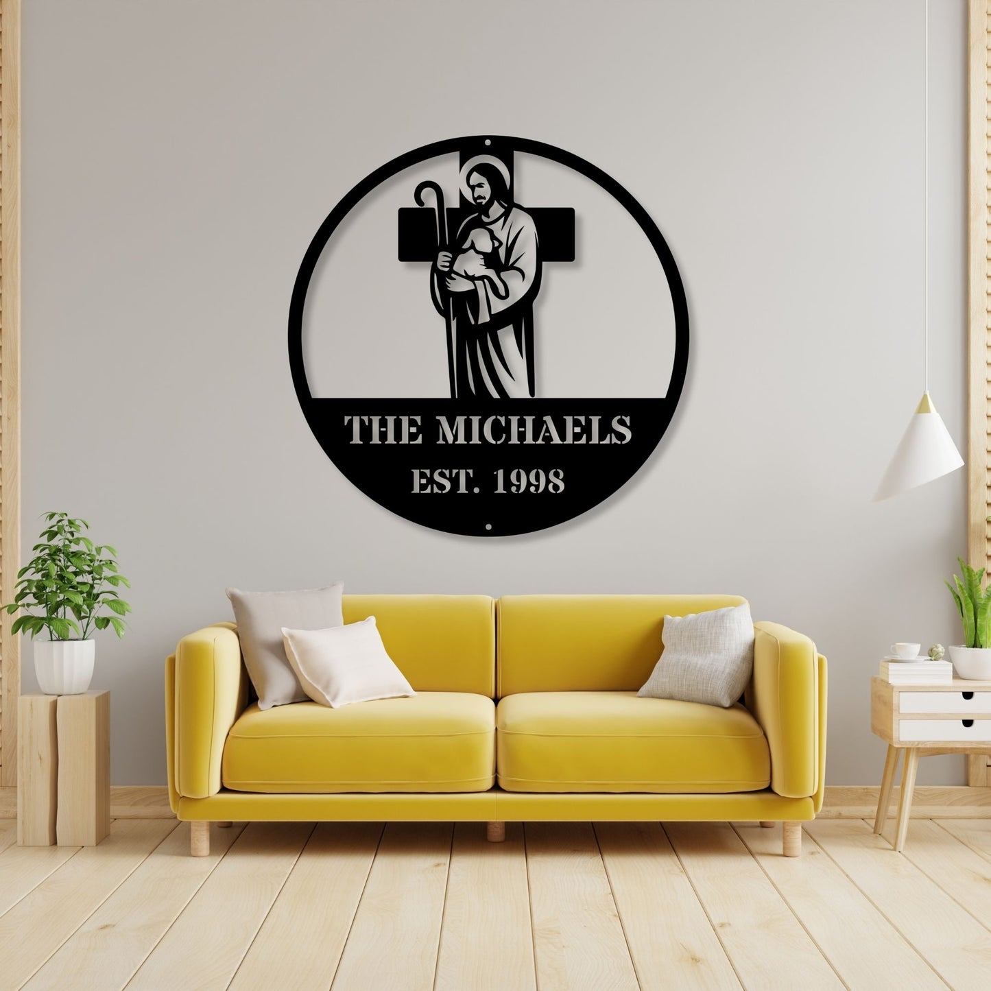 Custom Good Shepherd Metal Sign, Christian Wall Art, Religious Home Decor, Jesus Sign, Faith Gift, Rustic Farmhouse Church Decor