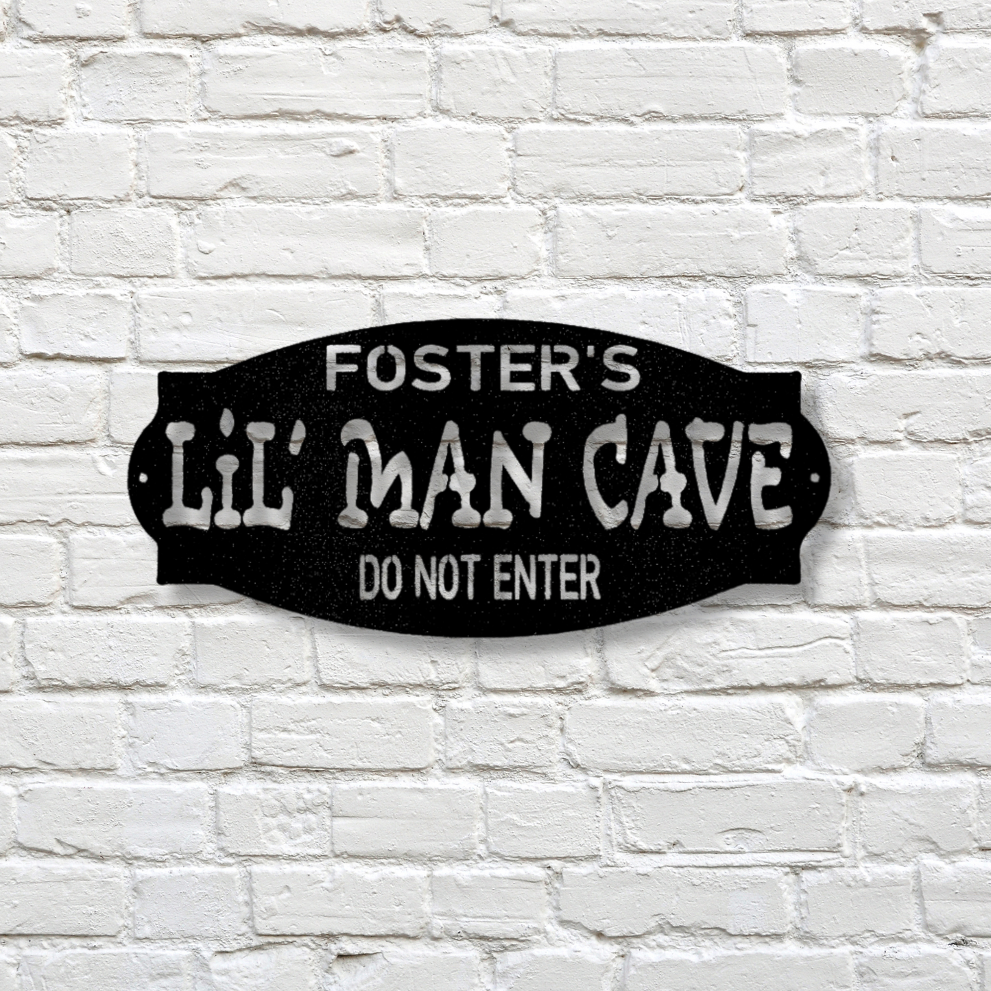 Custom  Lil Man Metal Sign, Personalized Lil Man Monogram, Birthday Gift For Grandson, Kids Playroom Decor, Housewarming