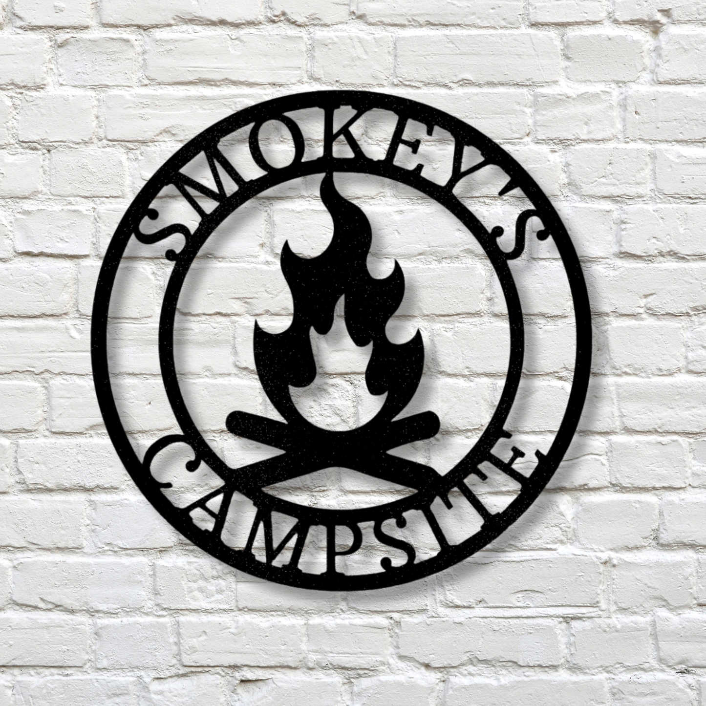 Custom Campfire Metal  Sign, Personalized Campfire Metal Art, Campfire Metal Art Sign, Wedding Gift For Outdoorsy Couple, Ultimate Outdoor Decor.