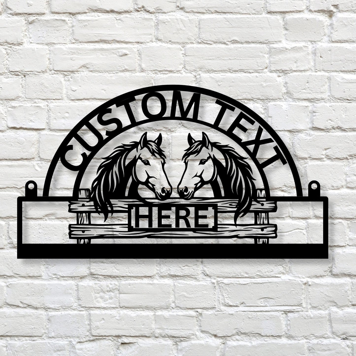 Custom Horse Farm Metal Sign, Personalized Farm Sign, Equestrian Decor, Ranch Sign, Barn Sign, Stable Decor, Horse Lover Gift