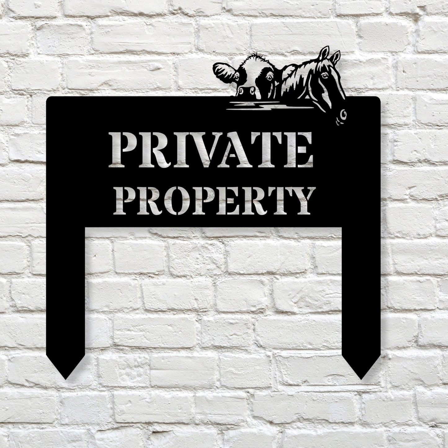 Custom Metal Parking Stake Sign | Personalized Property No Parking Sign | Custom Outdoor Metal Decor | Office Reserved Parking Metal Art