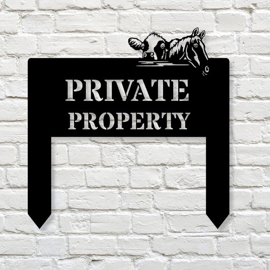 Custom Metal Parking Stake Sign | Personalized Property No Parking Sign | Custom Outdoor Metal Decor | Office Reserved Parking Metal Art