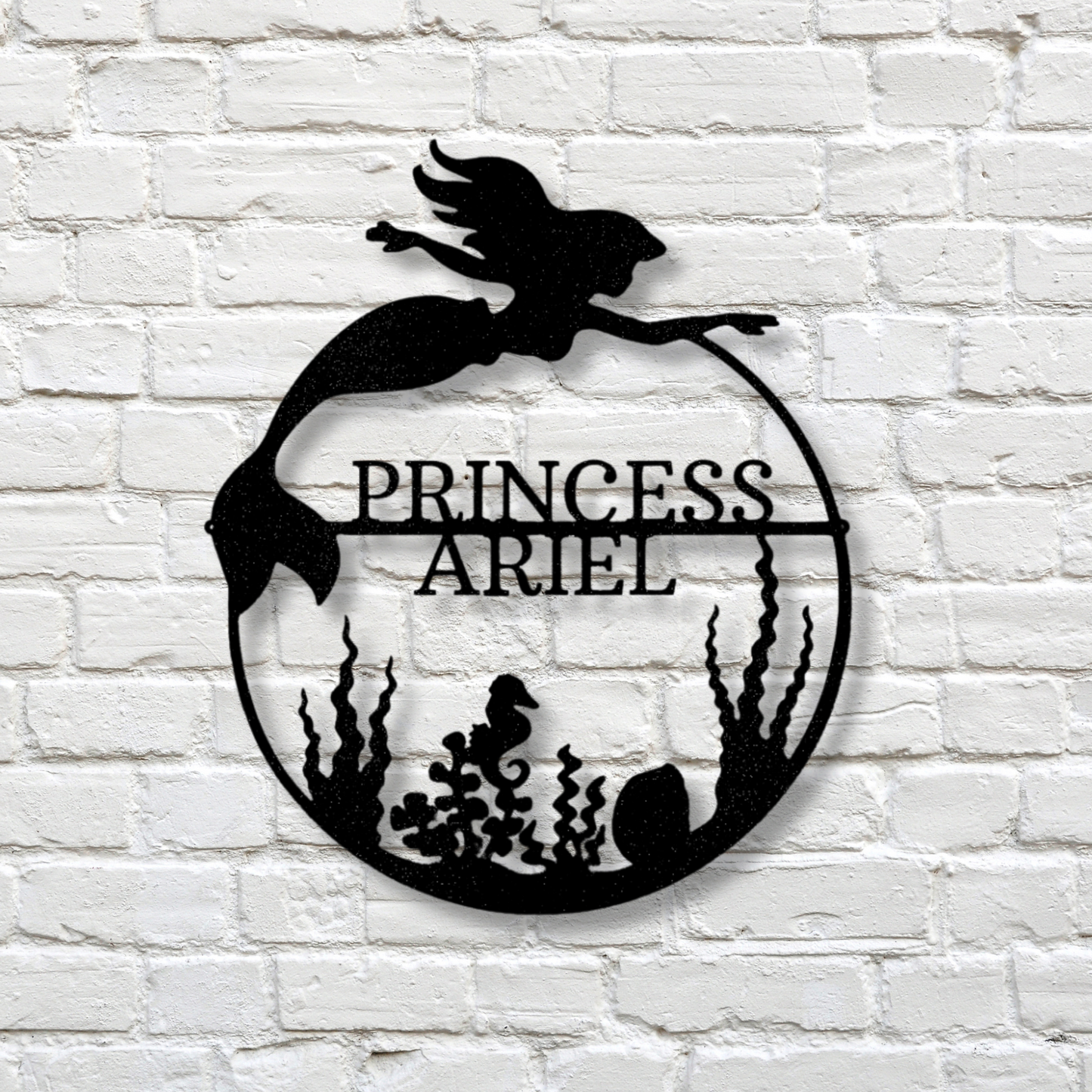 Custom Mermaid Metal Sign, Personalized Mermaid Name Sign Wall Hanging, Birthday Gift For Gift For Daughter, Mermaid Metal Art Sign, Housewarming Decor.