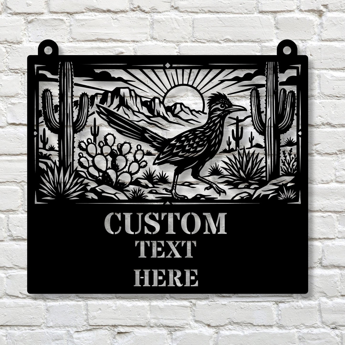 Custom Road Runner Address Sign, Metal House Numbers Plaque, Personalized Family Name Sign, New Home Gift, Outdoor Metal Wall Art, Decor