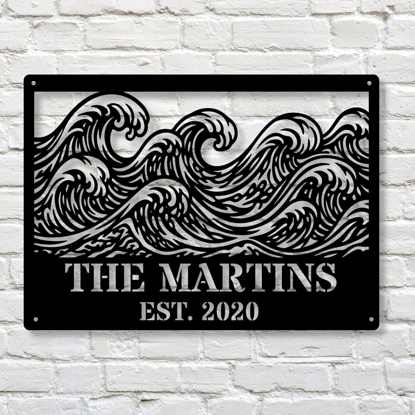 Personalized Beach House Metal Wall Art, Custom Beach House Sign, Coastal Wall Decor, Nautical Home Decor, Beach House Gift