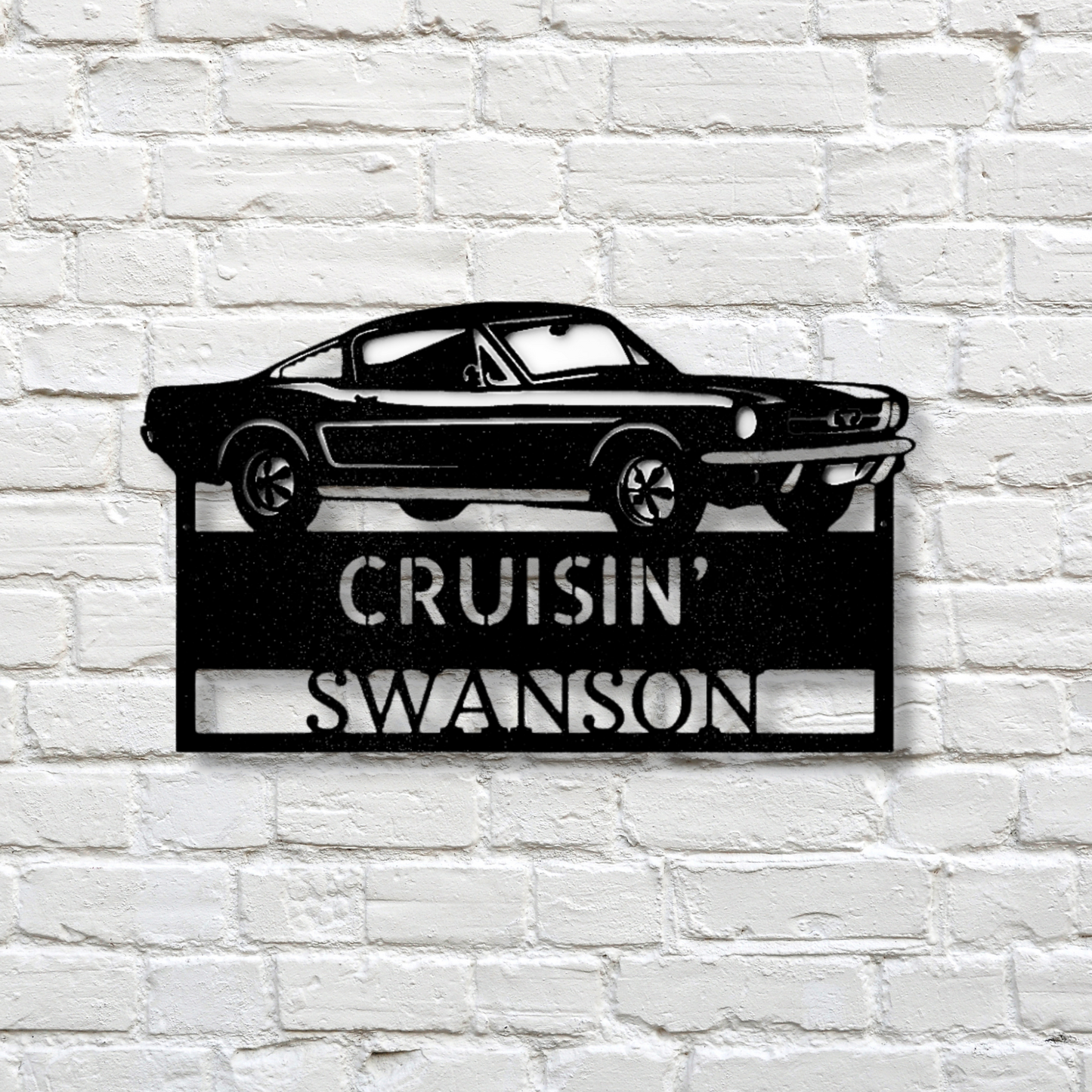 Custom Hear The Roar Metal Sign, Personalized Muscle Car Name Gift For Dad, Garage Wall Art Decor, Indoor Outdoor Metal Art Hangings.