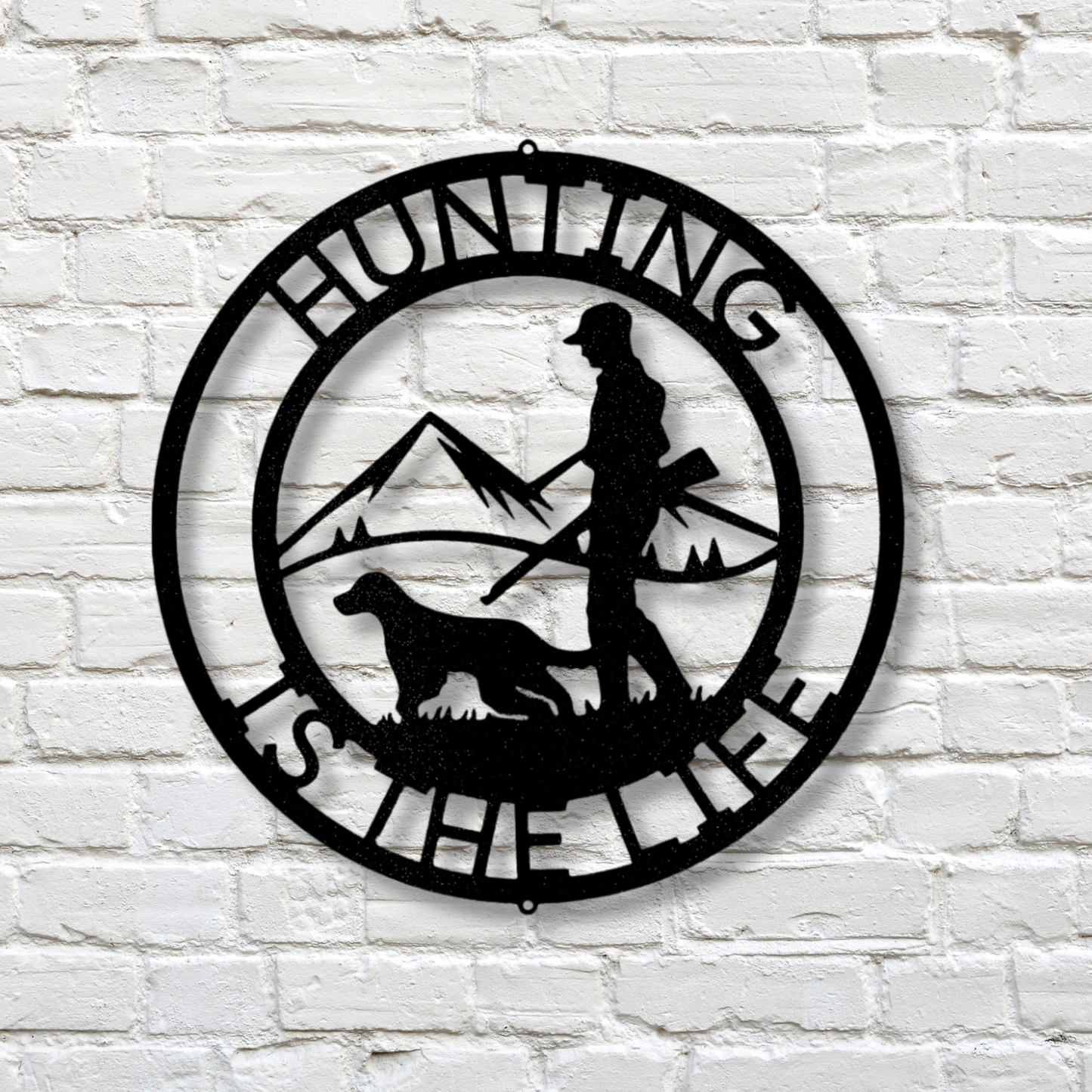 Custom Bird Dog Metal Sign, Personalized Name Wall Hanging Metal Art, Birthday Gift For Hunter Dad, Son To Father Gift, Cabin Wall Art.