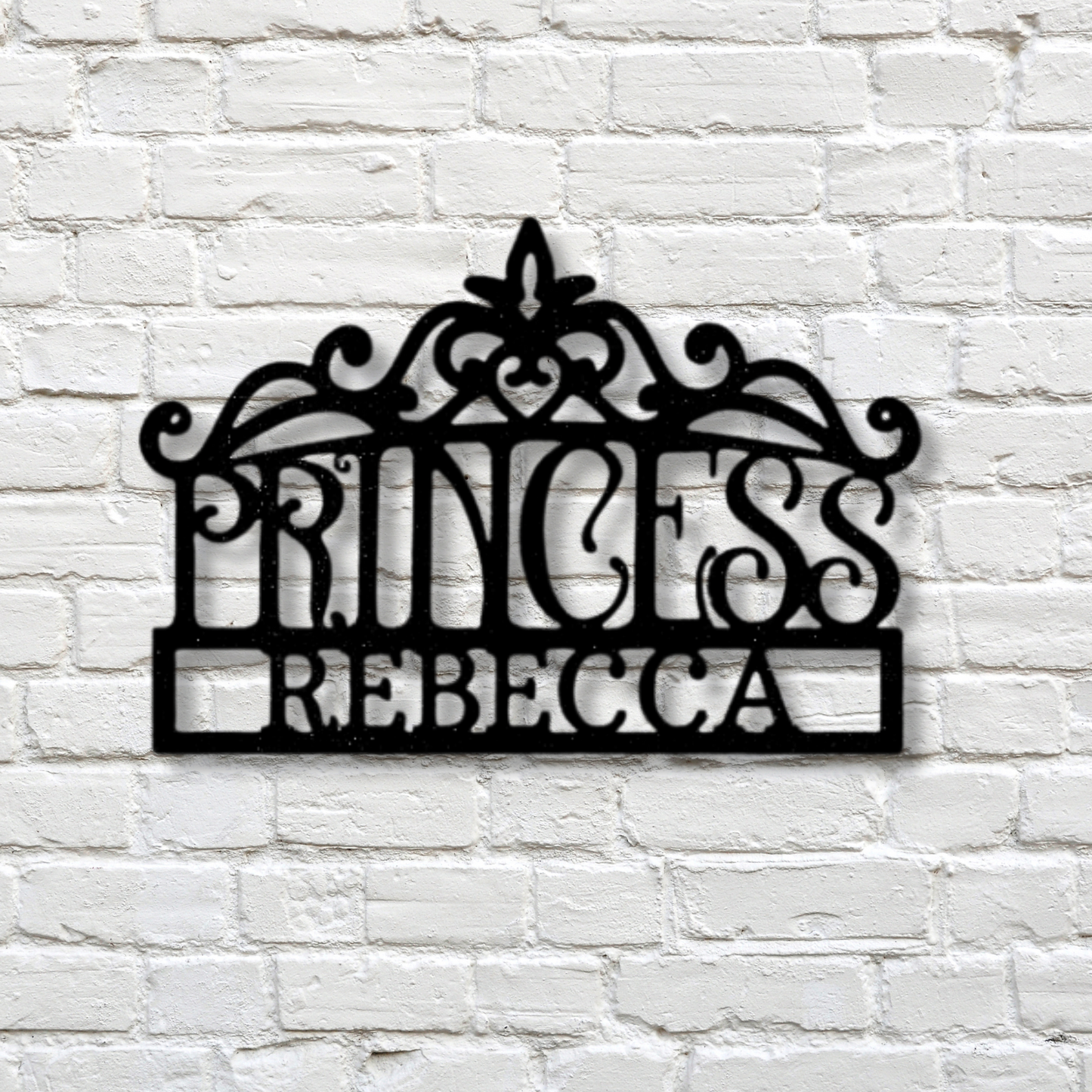 Personalized Princess Crown Metal Sign, Custom Name Gift For Teen Daughter, Bedroom Wall Hanging, Birthday Gift For Teen Niece, Mother To Daughter Gift.