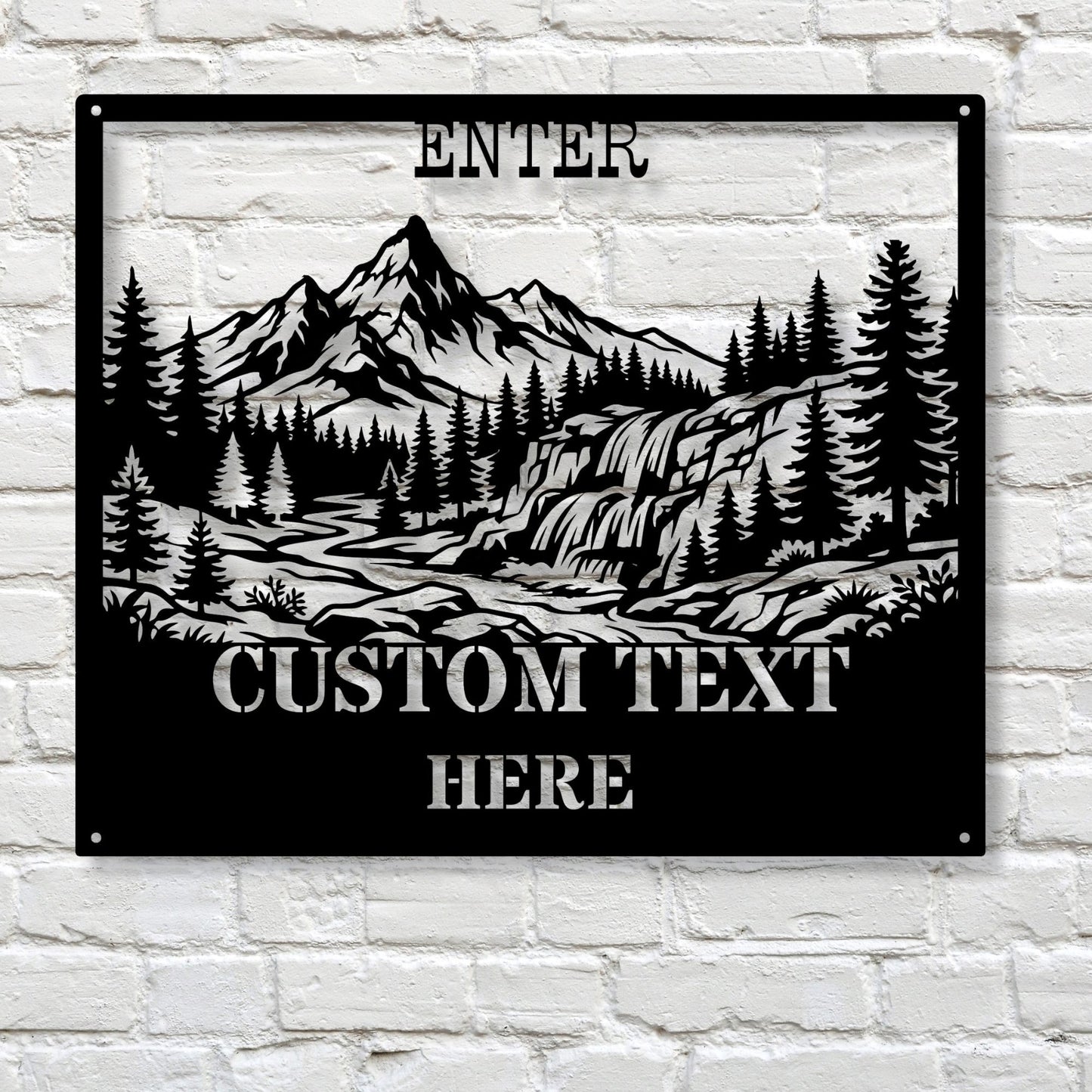 Custom fishing cabin metal decor, Fishing wall art, Rustic cabin sign, Fisherman gift, Lake house decor, Personalized metal sign