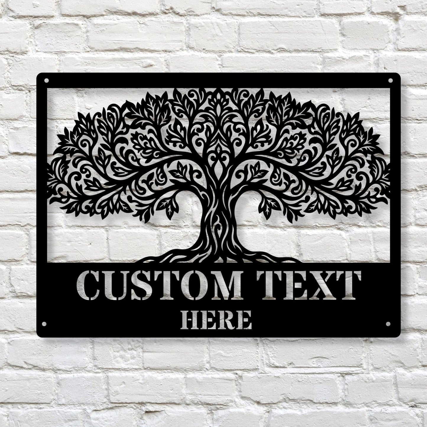 Custom Tree of Life Metal Wall Art, Tree Wall Decor, Metal Tree Art, Nature Wall Art, Rustic Home Decor, Personalized Metal Wall Hanging