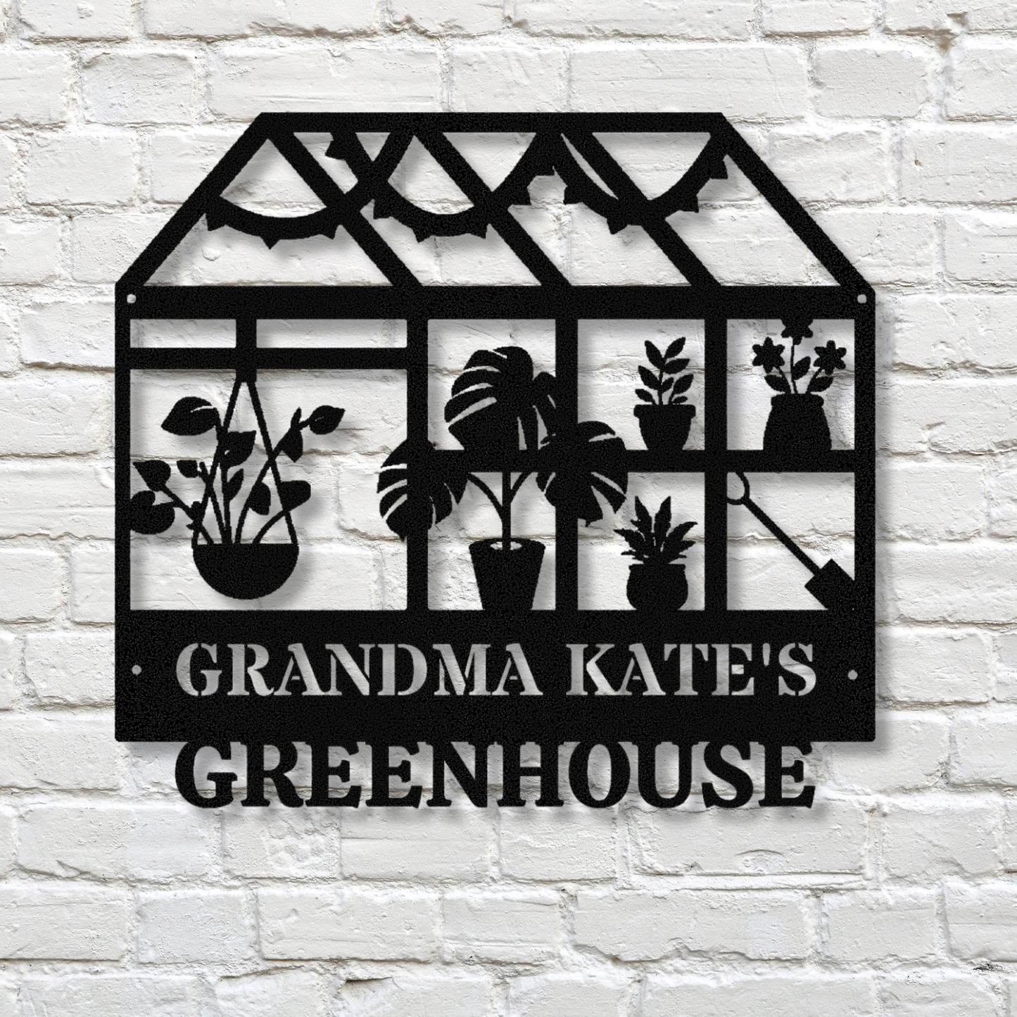 Personalized Greenhouse Garden Metal Sign, Garden Decor, Outdoor Garden Sign, Grandma Nana's Gift, Garden Lover Gift