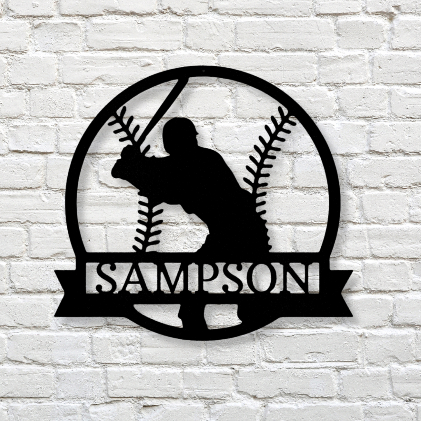 Custom On Deck Baseball Wall Sign, KidsRoom Wall Decor, Personalized Baseball Wall Metal Sign, Birthday Gift For Baseball Lover
