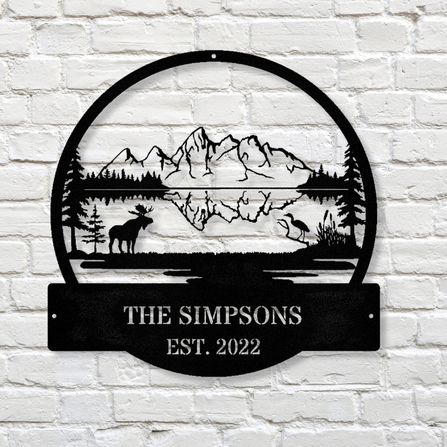 Customized Farm Metal Sign, Farmhouse Gift, Mountain House Sign, Family Name Sign, Lake house Metal Sign, Christmas Gift for Husband