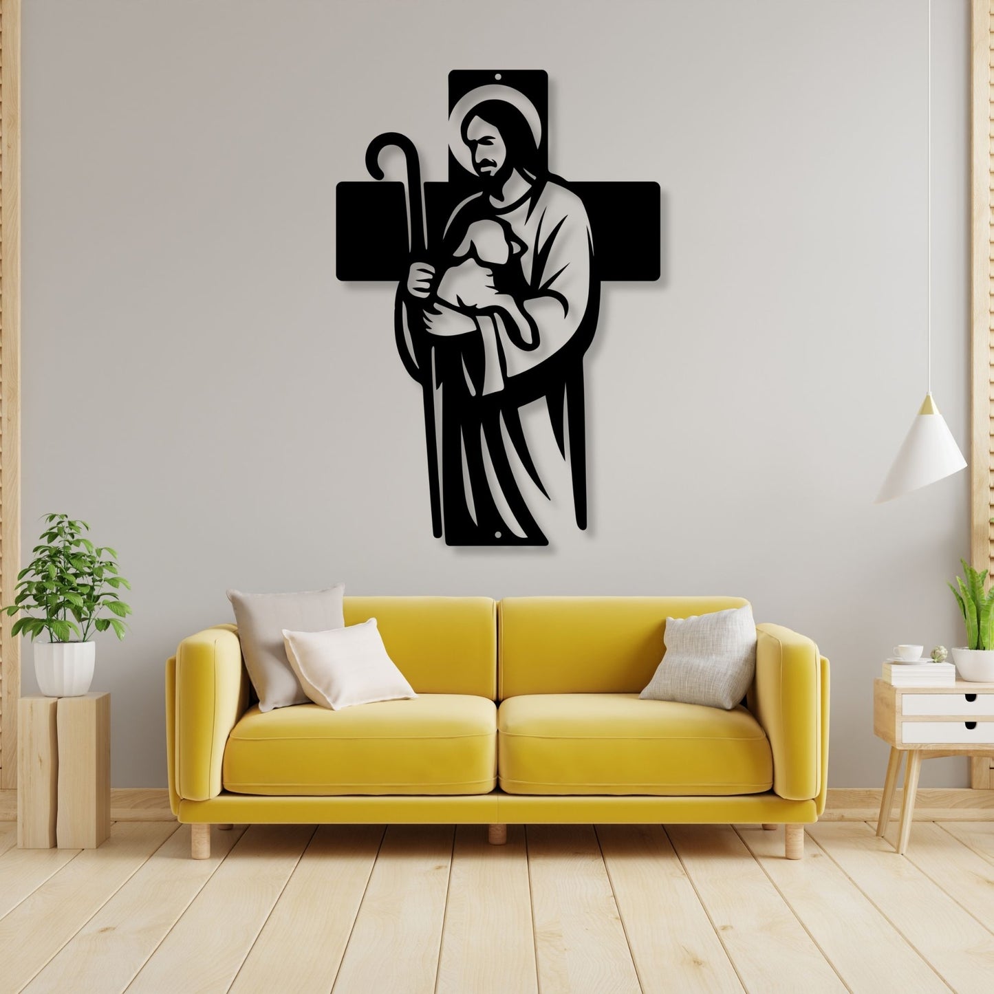 Good Shepherd Wall Art Sign, Christian Wall Decor,