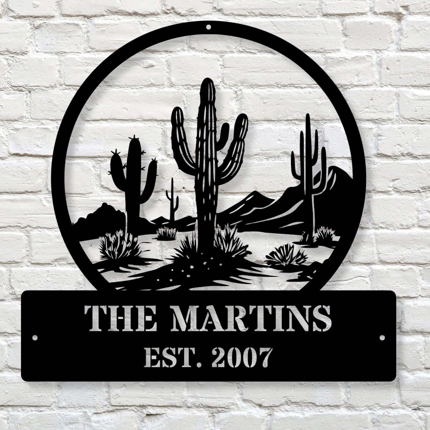 Custom Desert Wall Metal Art, Southwestern Decor, Desert Metal Art, Western Wall Decor, Cactus Metal Art, Rustic Home Decor Gift