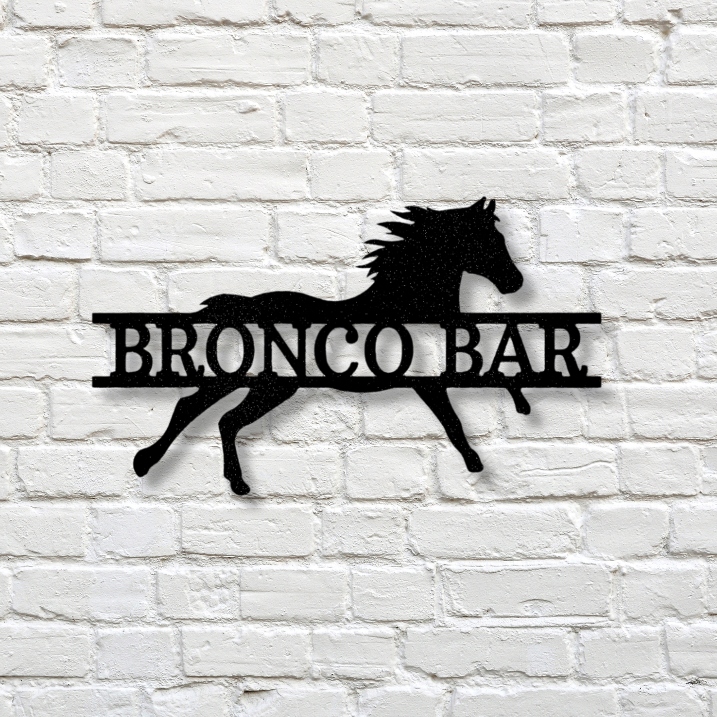 Custom Sprinting Horse Metal Sign, Personalized Sprinting Horse Monogram, Indoor Outdoor Wall Hanging, Meaningful Gift, Metal Art DEcor.