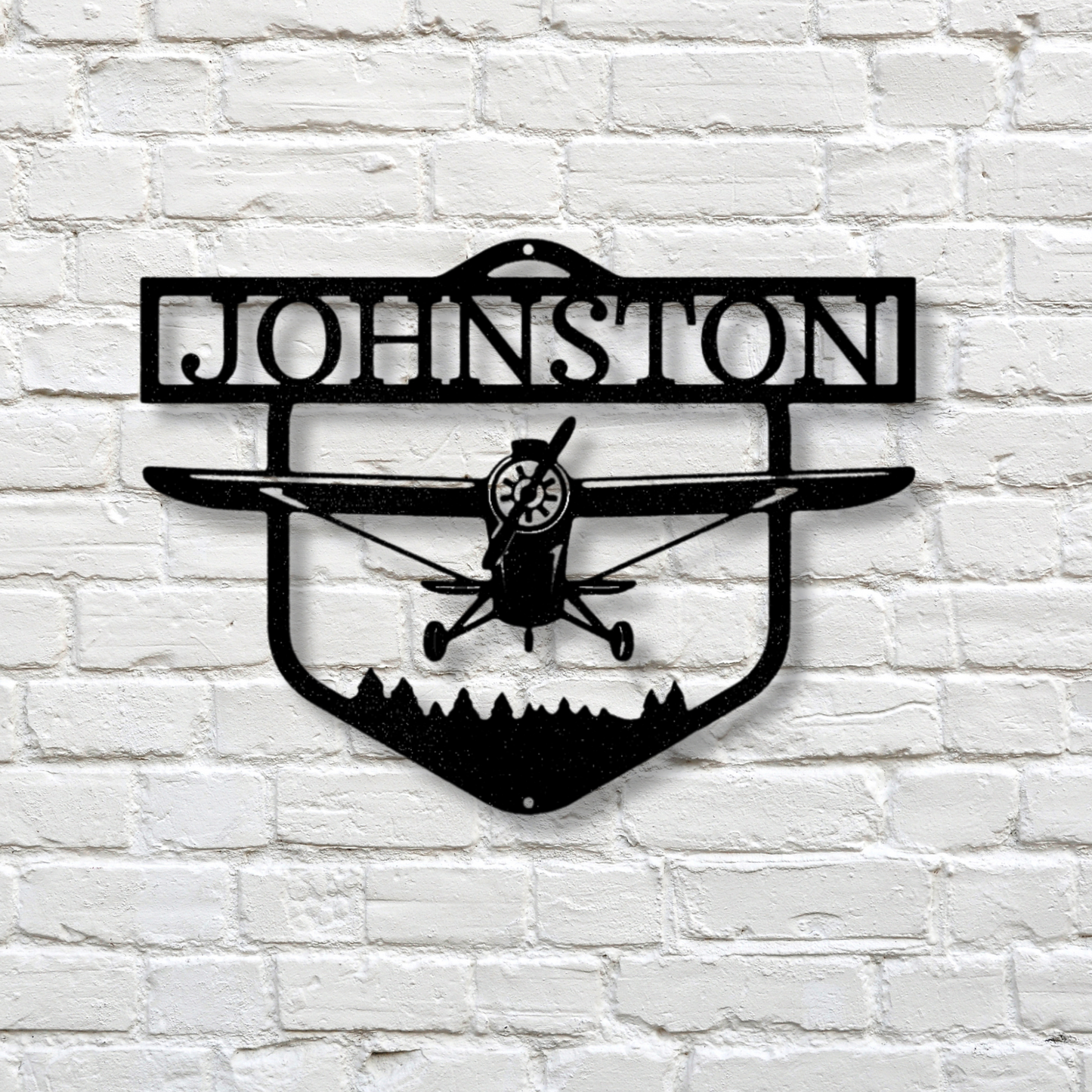 Custom Flying High Airplane Metal Wall Decor, Personalized Name Airplane Monogram, Birthday Gift For Retired Pilot Dad, Home Wall Hangings, Graduation Gift For Young Aviator.