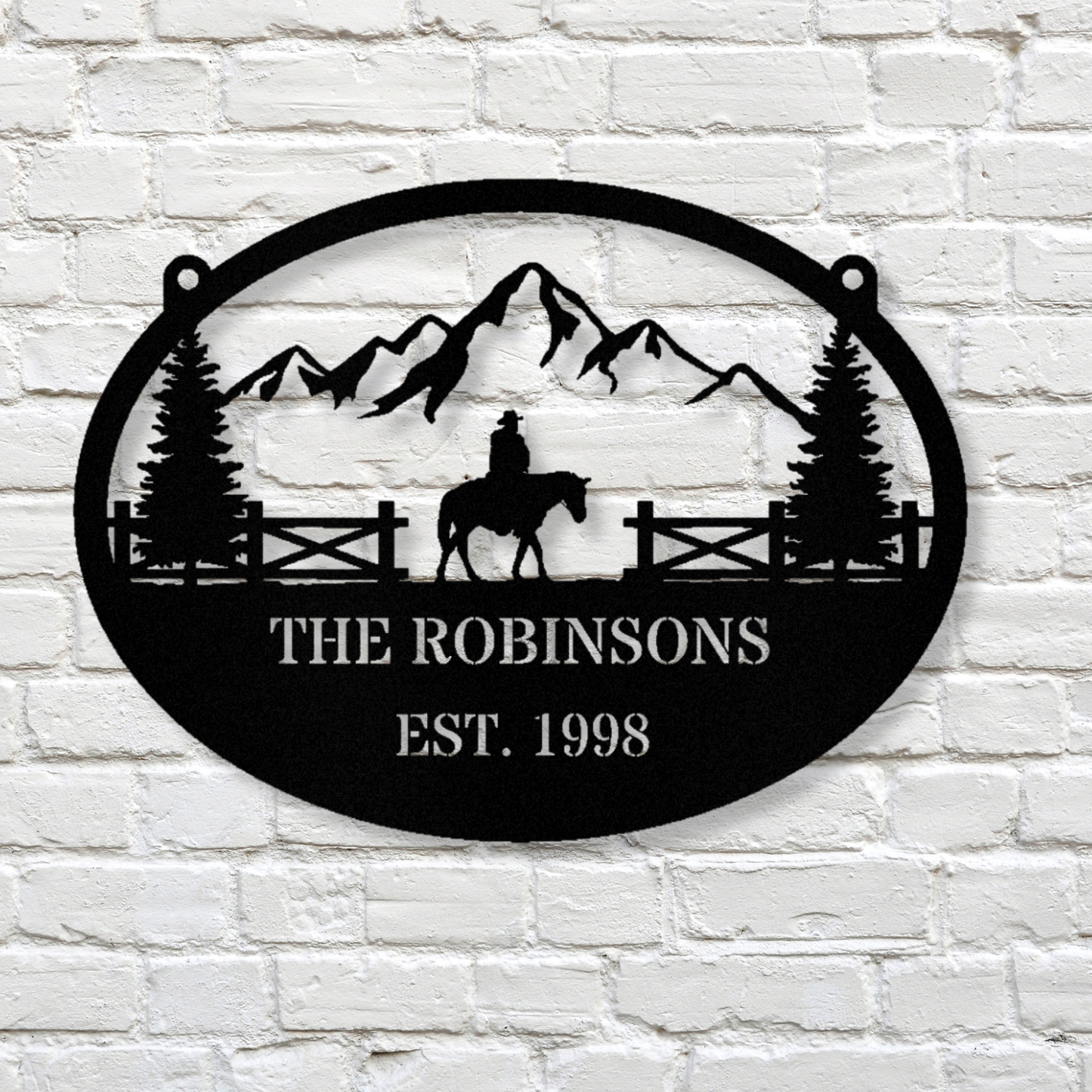 Personalized Horse Farm Metal Sign, Family Name Metal Hanging Sign, Metal Horse Sign, Horse Ranch Signs, Farm Address Metal Sign, Barn Sign
