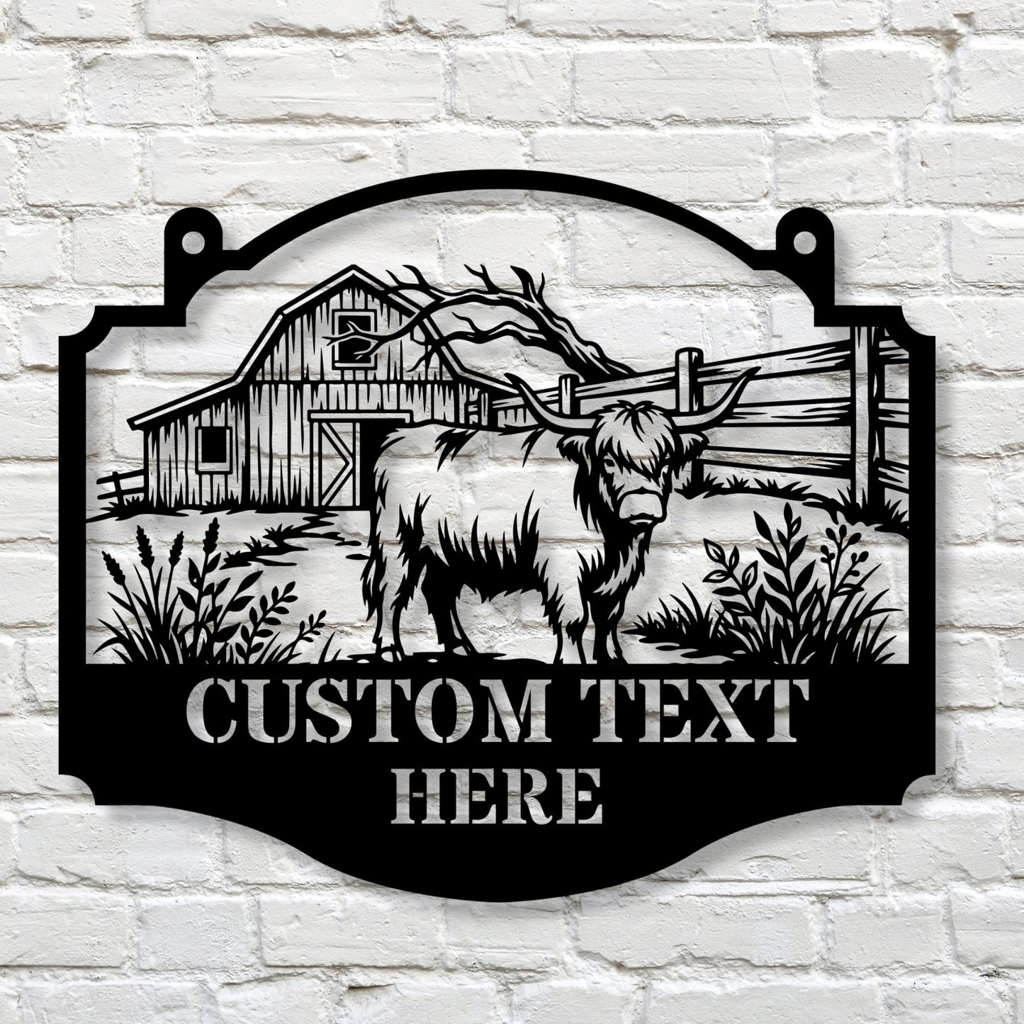 Personalized Metal Farm Sign With Name, Custom Farm Sign, Farmhouse Decor, Ranch Sign, Rustic Metal Sign, Farm Gift, Barn Name Sign