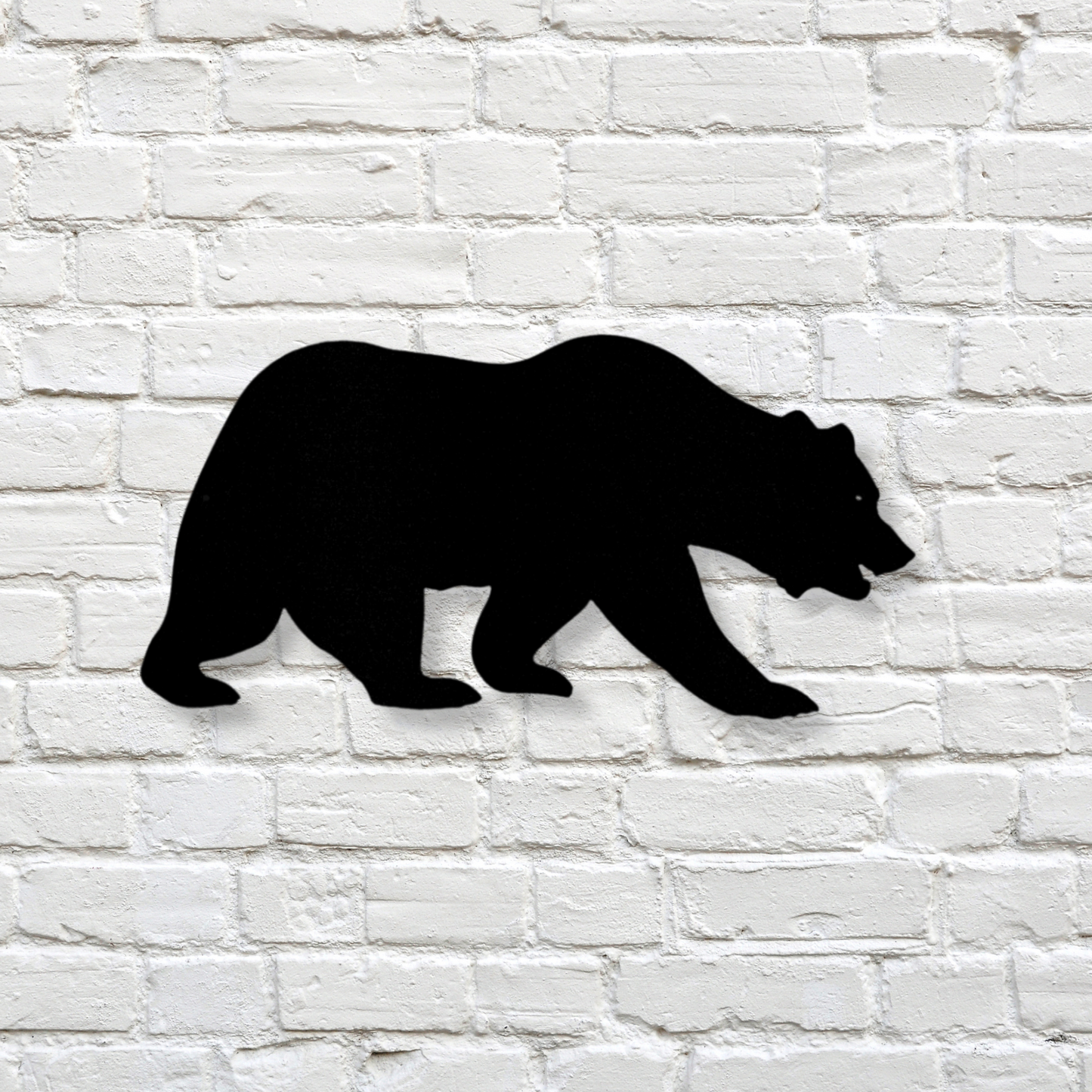 Grizzly Bear Metal Sign, Cabin Wall Art Decor, Lake House Art, Grizzly Bear Wall Art, Birthday Gift For Hunter Dad, Housewarming Gifts