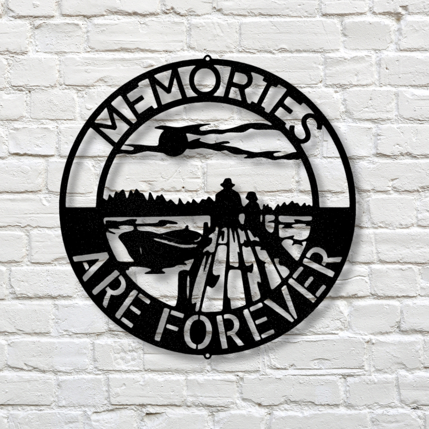 Bonding Family Name Metal Sign, Memories are Forever Quote Metal Sign, Indoor Wall Hangings, Christmas Gift For Mom, Housewarming Decor.