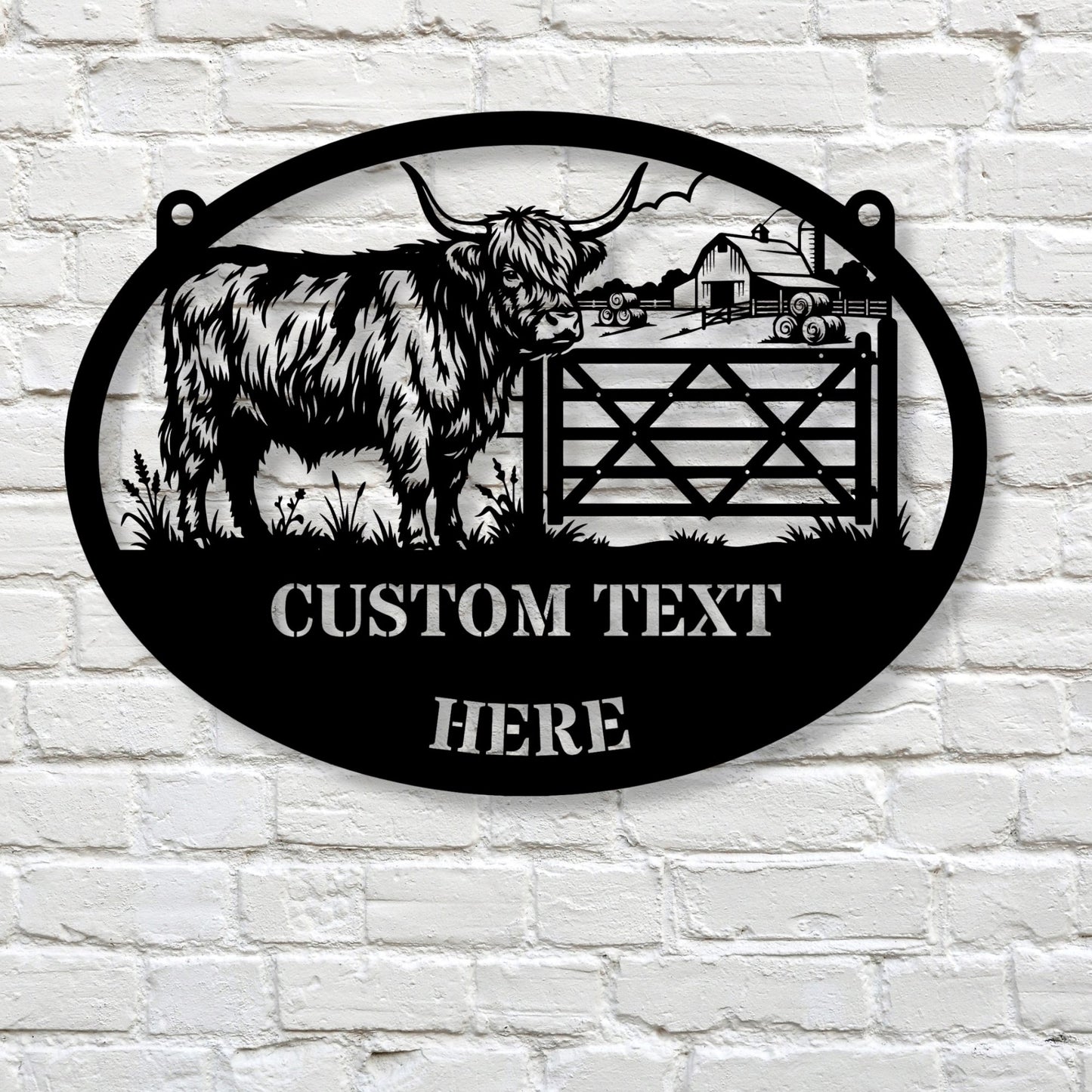 Personalized Cattle Ranch Sign, Custom Ranch Name Sign, Farm Sign, Western Ranch Decor, Cattle Farm Gift, Rustic Ranch House Wall Art