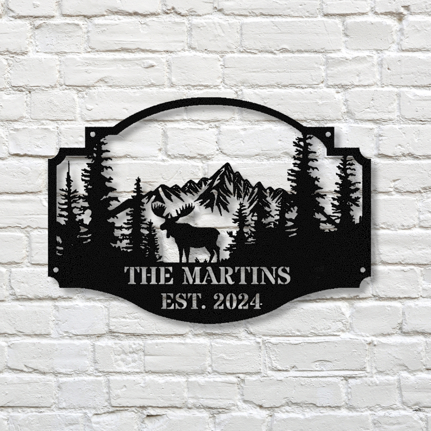 Custom Metal Cabin Sign, Family Name Cabin Sign, Cabin House Cottage Welcome Sign, Outdoor Sign