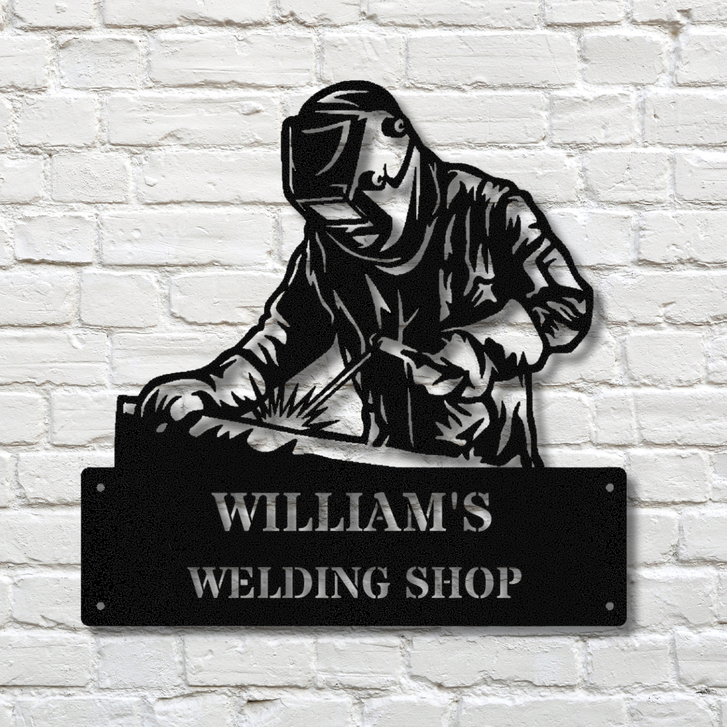 Custom Welding Metal Sign, Personalized Welder Wall Art, Steel Welding Sign, Workshop Decor, Gift for Welders, Industrial Art