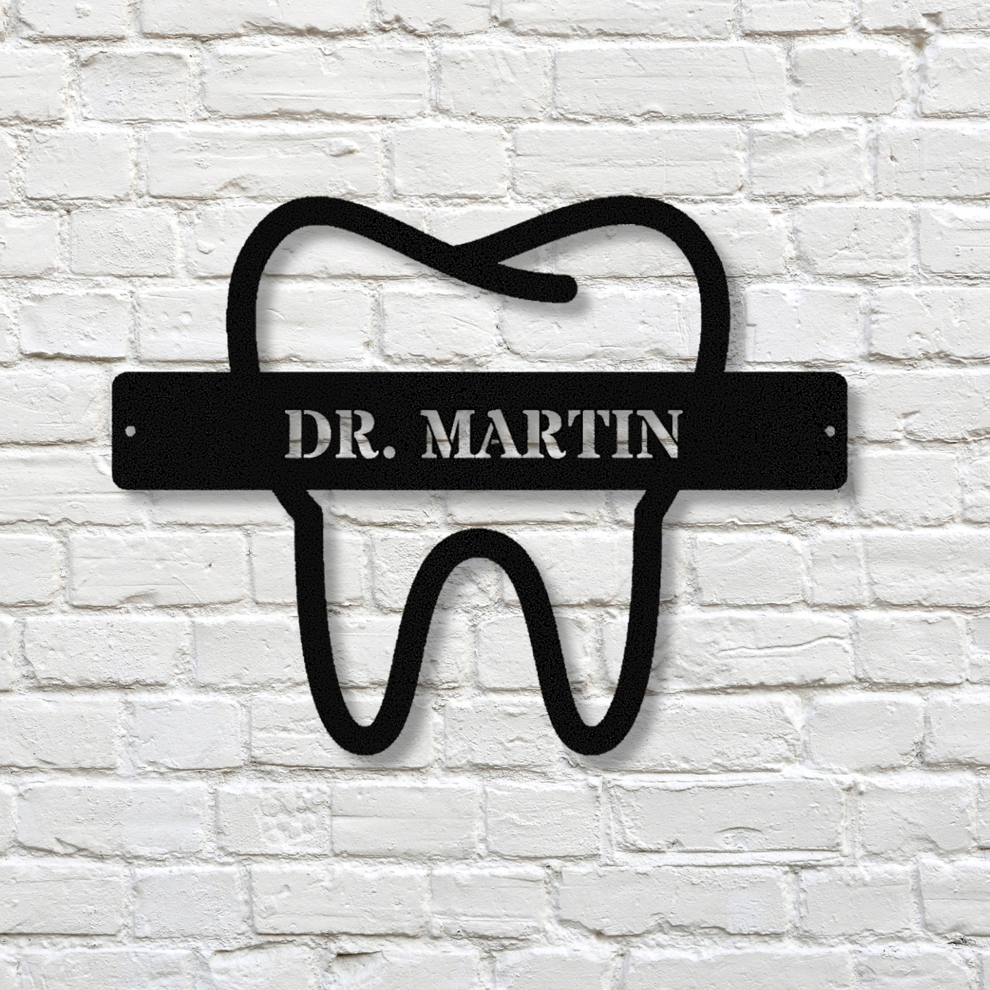 Dental Office Metal Sign, Dentist Metal Sign, Dentist Boss Gift, Dentist Office Decor, Orthodontist Office Sign, Dentist Name Sign, Wall Art