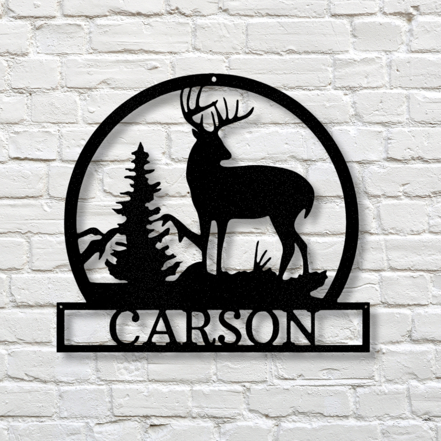 Custom Outdoor Buck Metal Steel Sign, Personalized Deer Hunter Metal Sign, Home Cabin Wall Art Decor, Indoor Hangings, Outdoor Buck Decor.