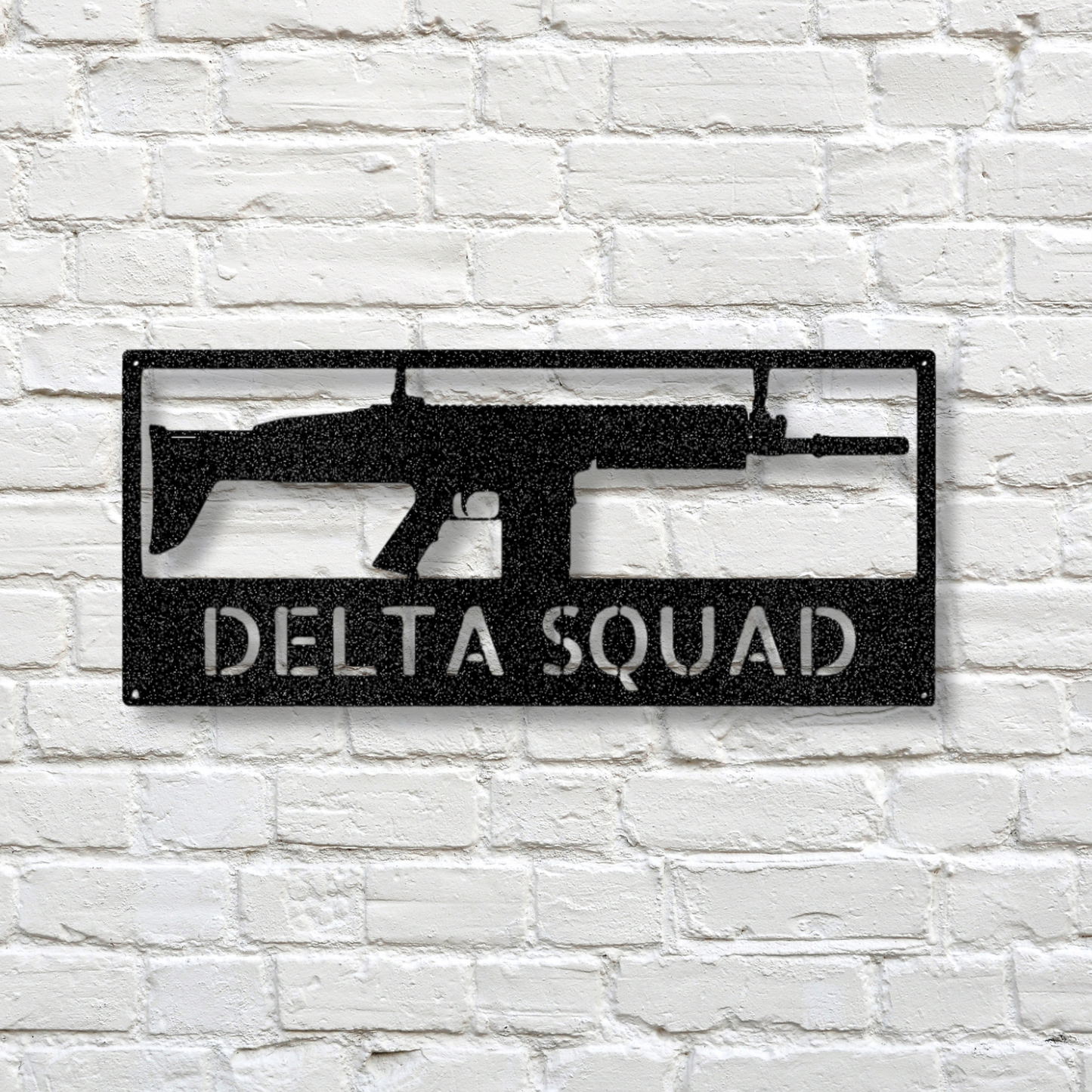 Rifle Monogram - Steel Sign