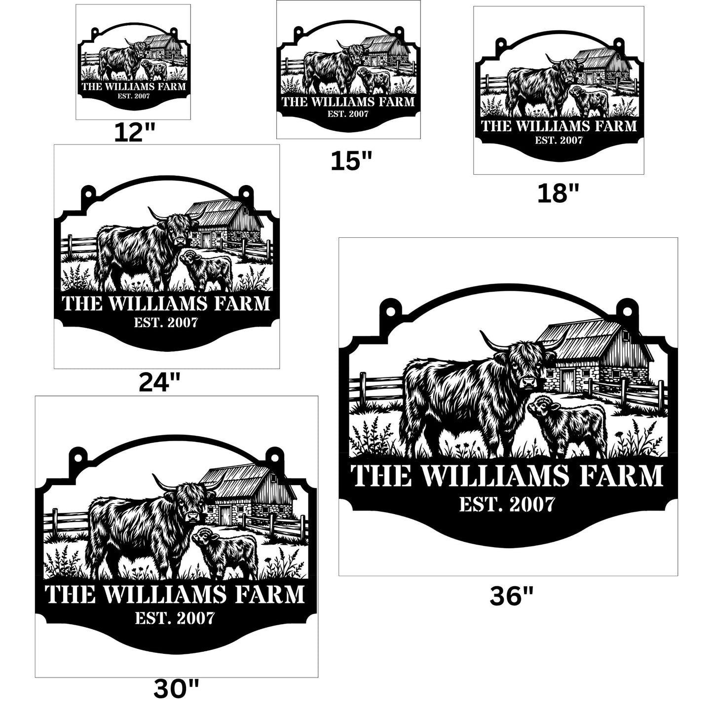 Custom Cattle Farm Sign, Personalized Ranch Sign, Farm Name Sign, Cattle Ranch Decor, Custom Farmhouse Sign, Livestock Gift