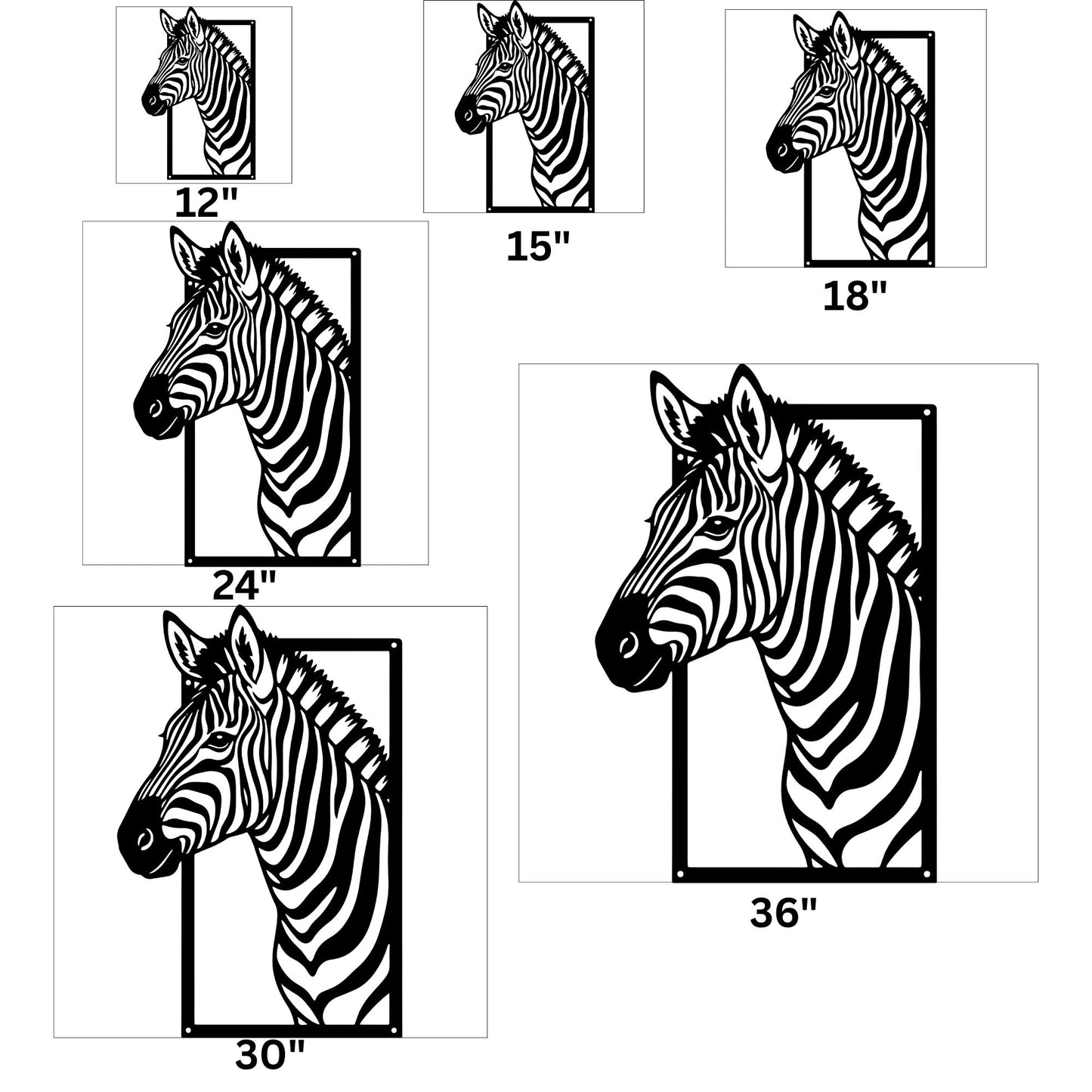 Minimalist Zebra Metal Sign, Zebra Wall Art, Safari Home Decor, Animal Metal Wall Art, Wildlife Decor, Modern Minimalist Sign Gift