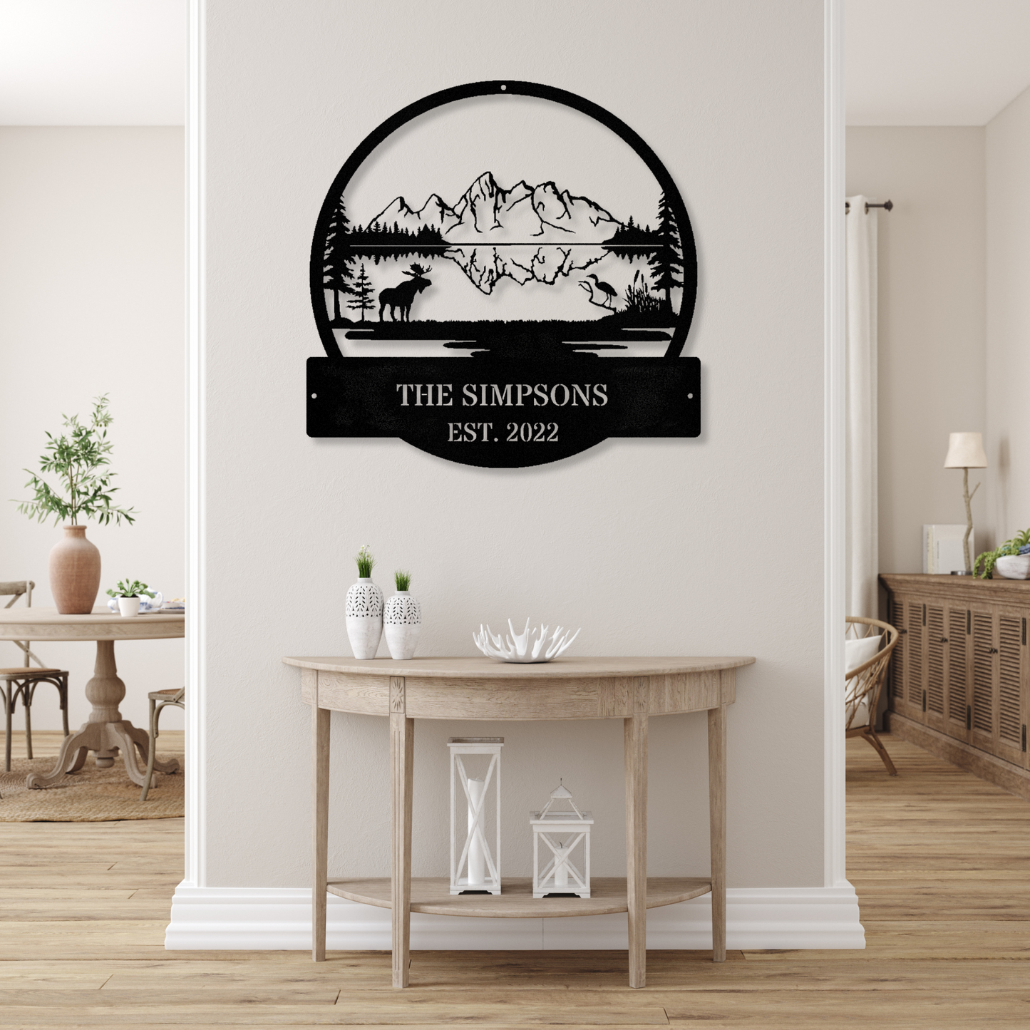 Customized Farm Metal Sign, Farmhouse Gift, Mountain House Sign, Family Name Sign, Lake house Metal Sign, Christmas Gift for Husband