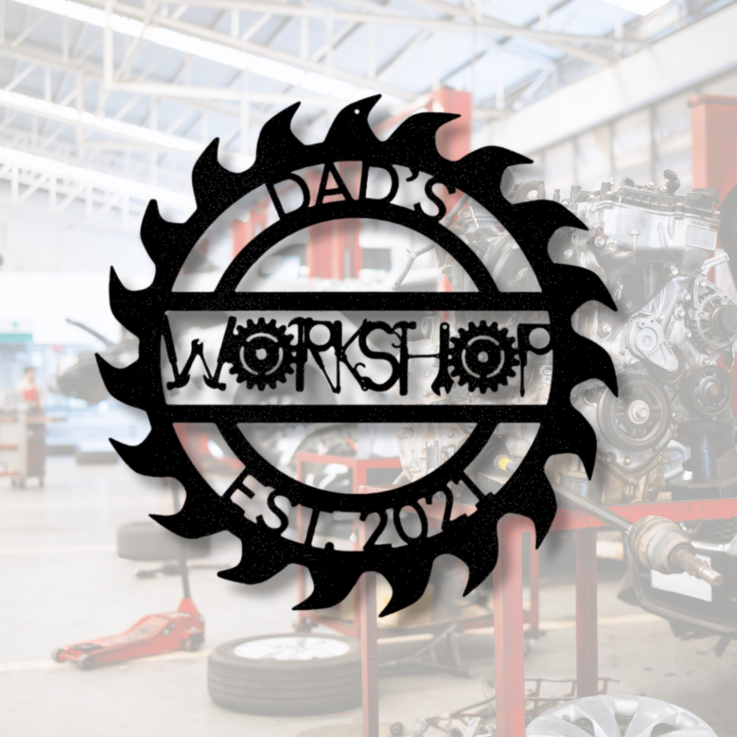 Custom Unique Workshop Metal Sign, Personalized Unique Workshop Metal Art, Birthday Gift For Him, Indoor Outdoor Wall Hanging, Meaningful Gift.