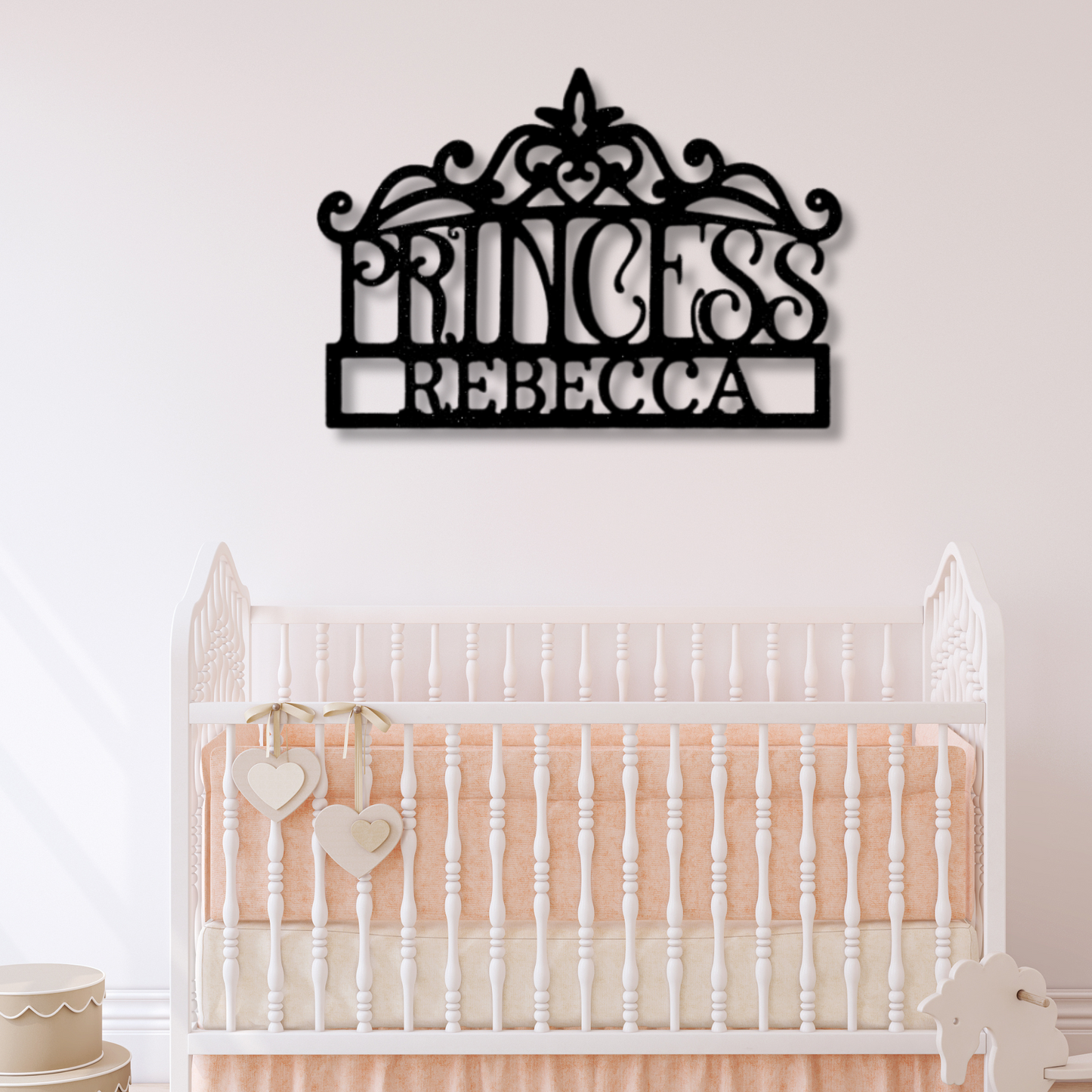 Personalized Princess Crown Metal Sign, Custom Name Gift For Teen Daughter, Bedroom Wall Hanging, Birthday Gift For Teen Niece, Mother To Daughter Gift.