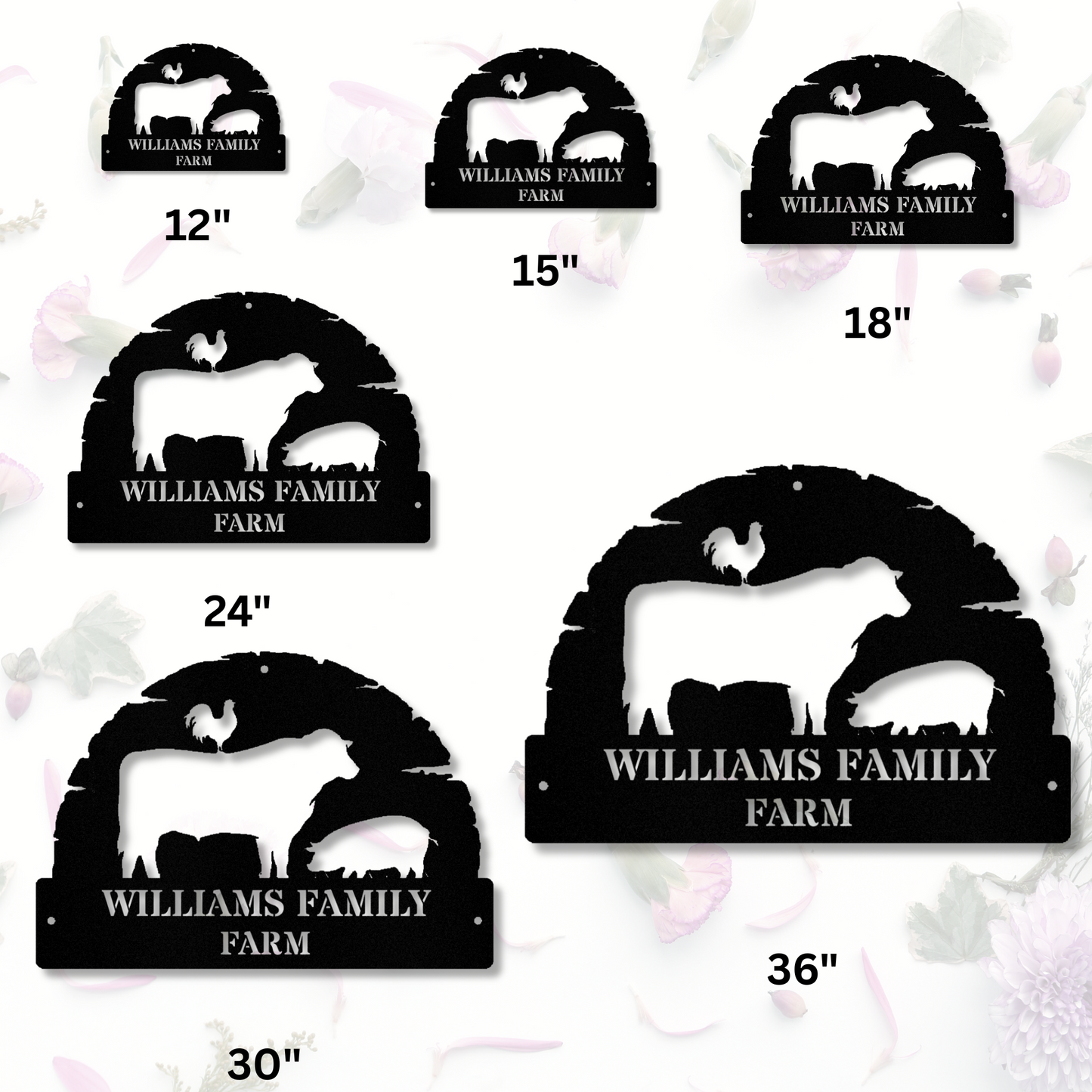 Personalized Metal farm sign, Custom metal farm sign, Huge metal farm sign, Personalized farm sign