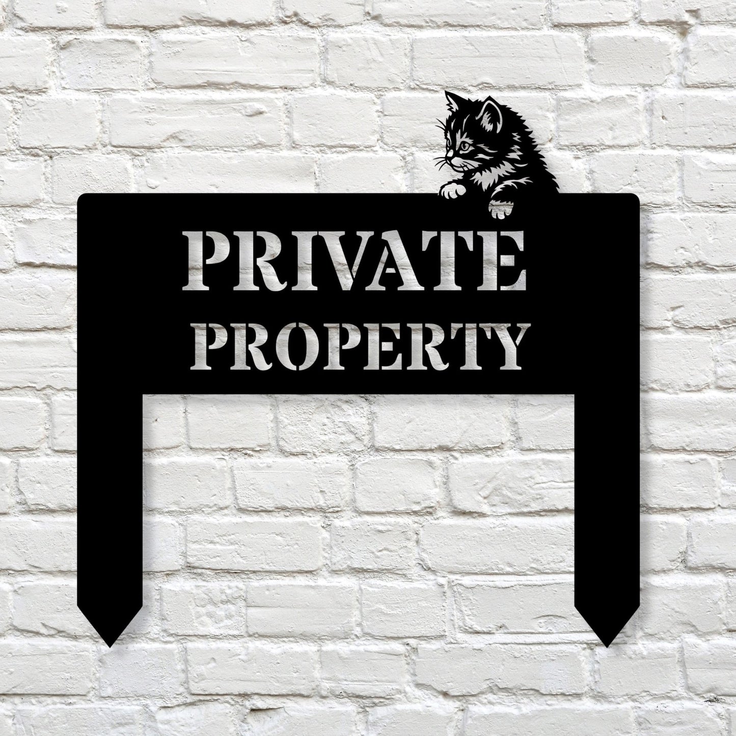 Personalized Metal Parking Sign with Stake | Custom Name Garage Sign | Man Cave Outdoor Metal Decor | Reserved Parking Metal Lawn Stake