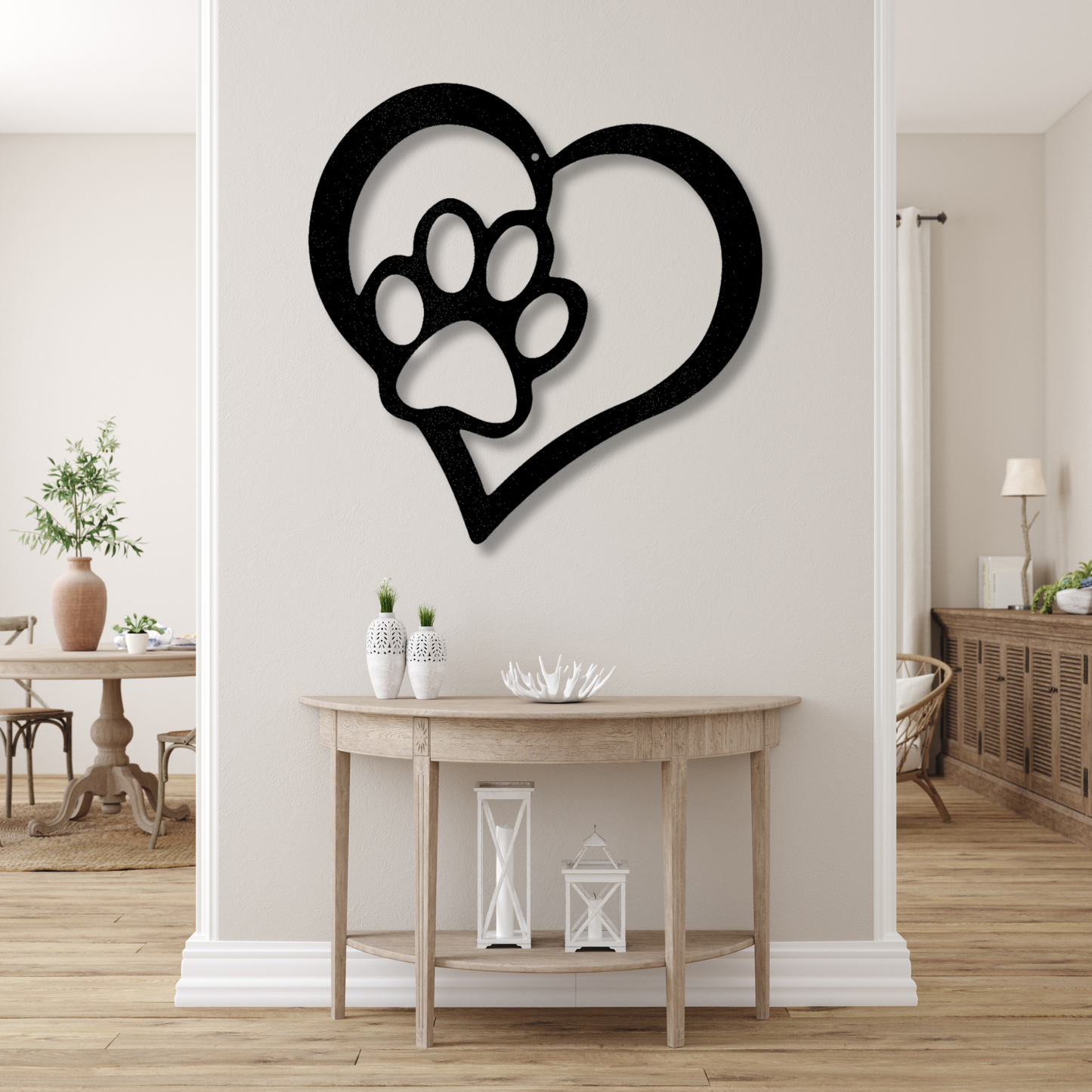 Puppy Love Metal Sign, Pet Lover Gift, Pet Wall Hanging, Living Room Decor, Dog Cat Lover Gift, Pet Metal Wall Art, Chihuahua, Border Collie
