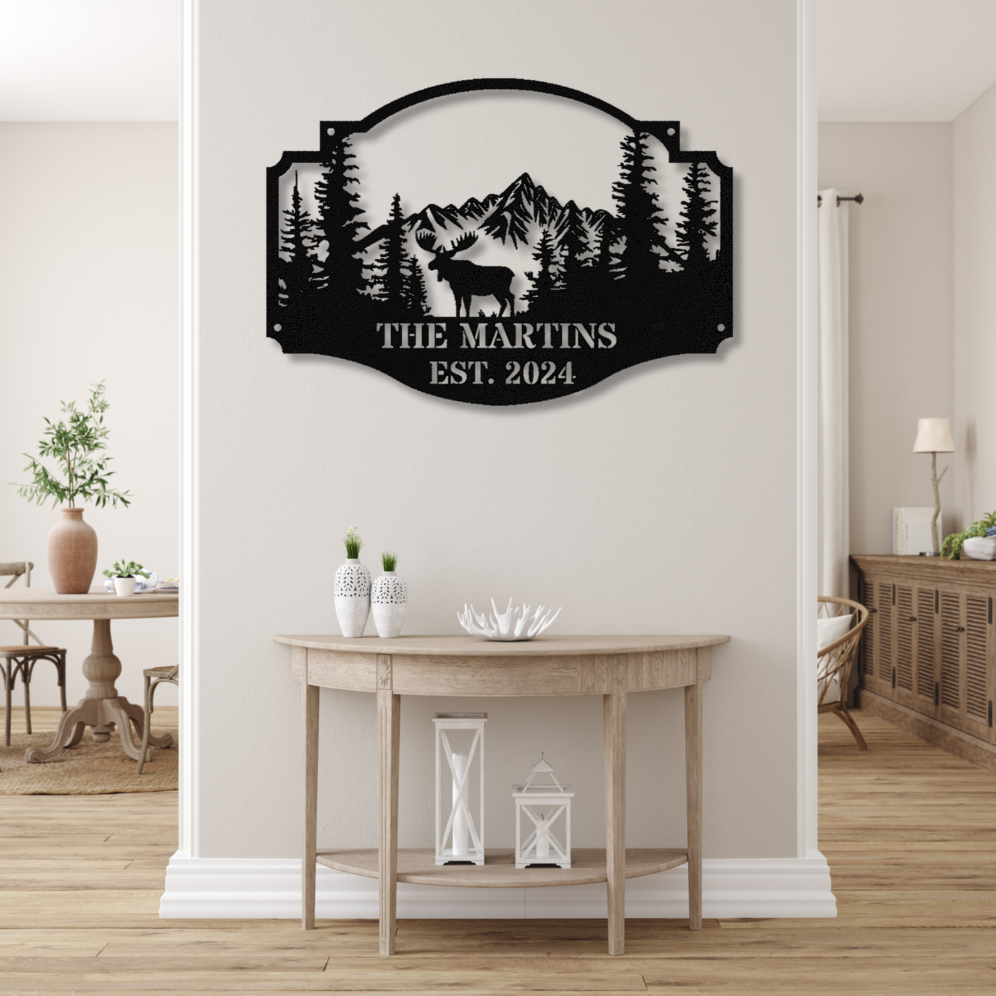 Custom Metal Cabin Sign, Family Name Cabin Sign, Cabin House Cottage Welcome Sign, Outdoor Sign