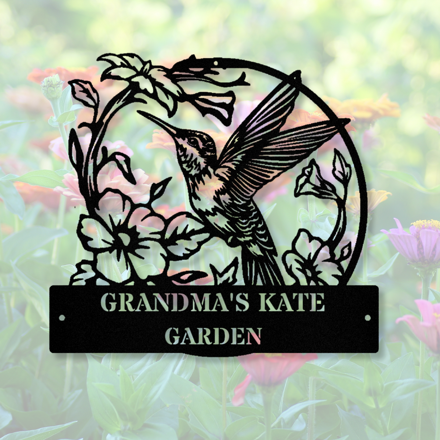 Garden Wall Art,Personalized Garden Sign Name,Garden Metal Sign,Custom Garden Wall Decor,Garden Gate Sign,Grandma's Garden Sign